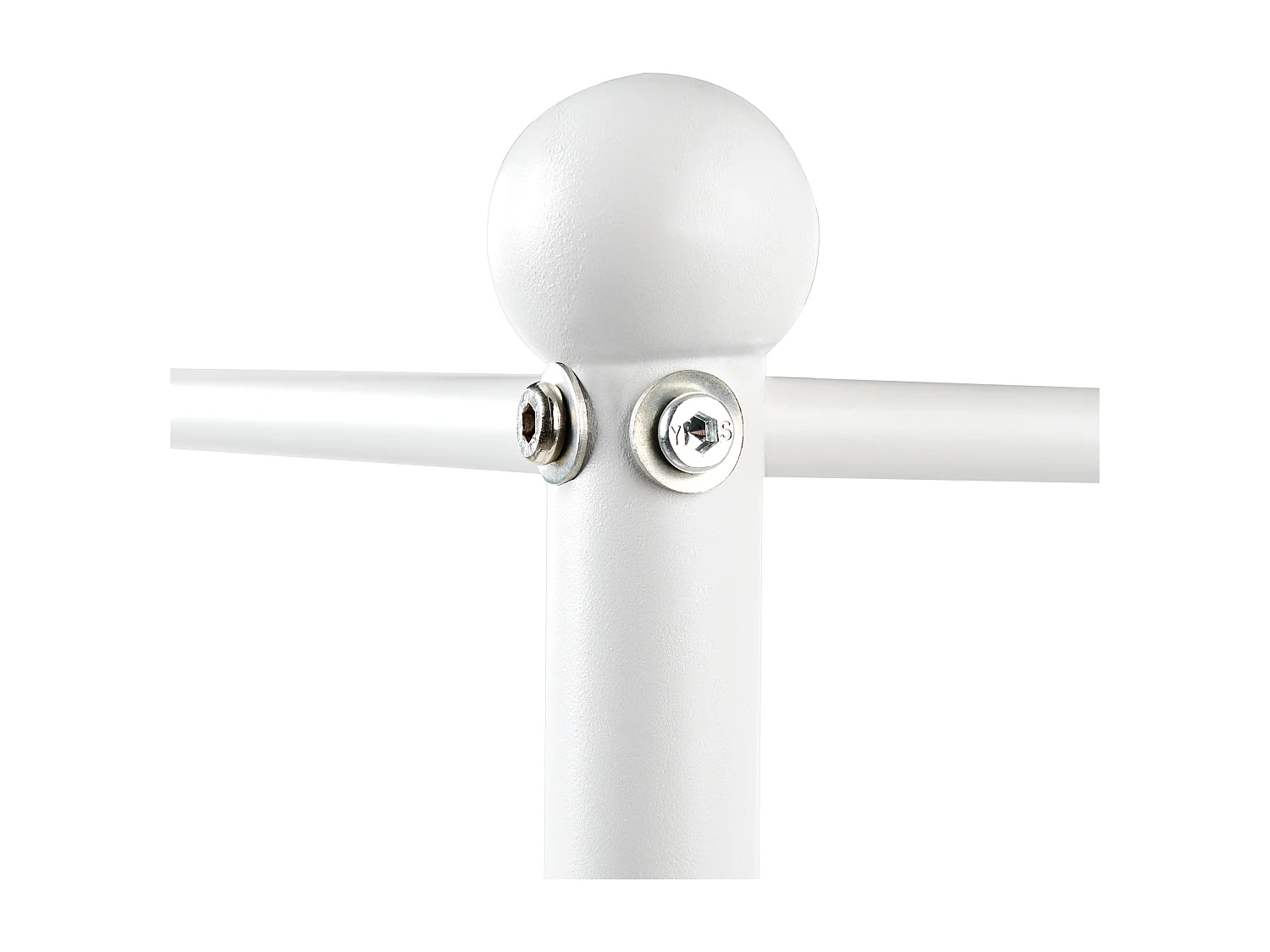 Lit à baldaquin Métal SORMERY 90 x 200 cm Blanc