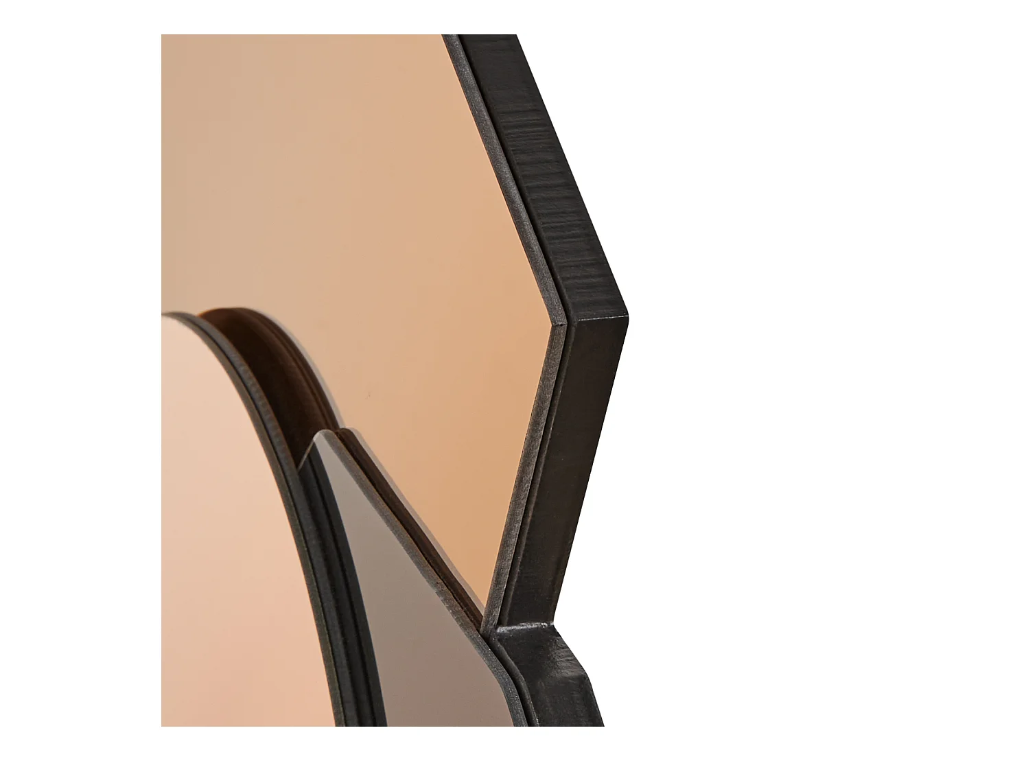 Wandspiegel TROYON 62 cm 80 cm Roségold