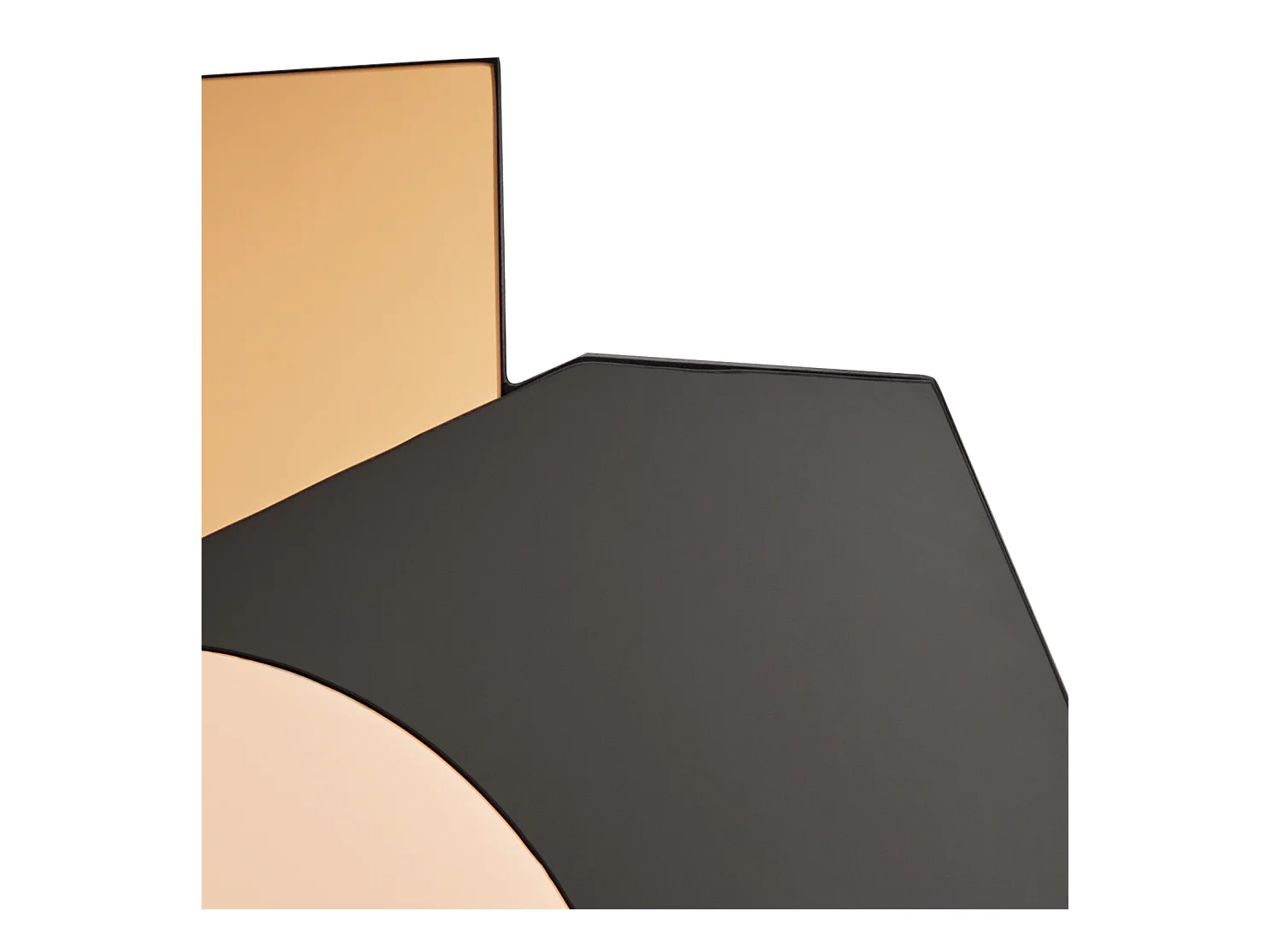 Wandspiegel TROYON 62 cm 80 cm Roségold