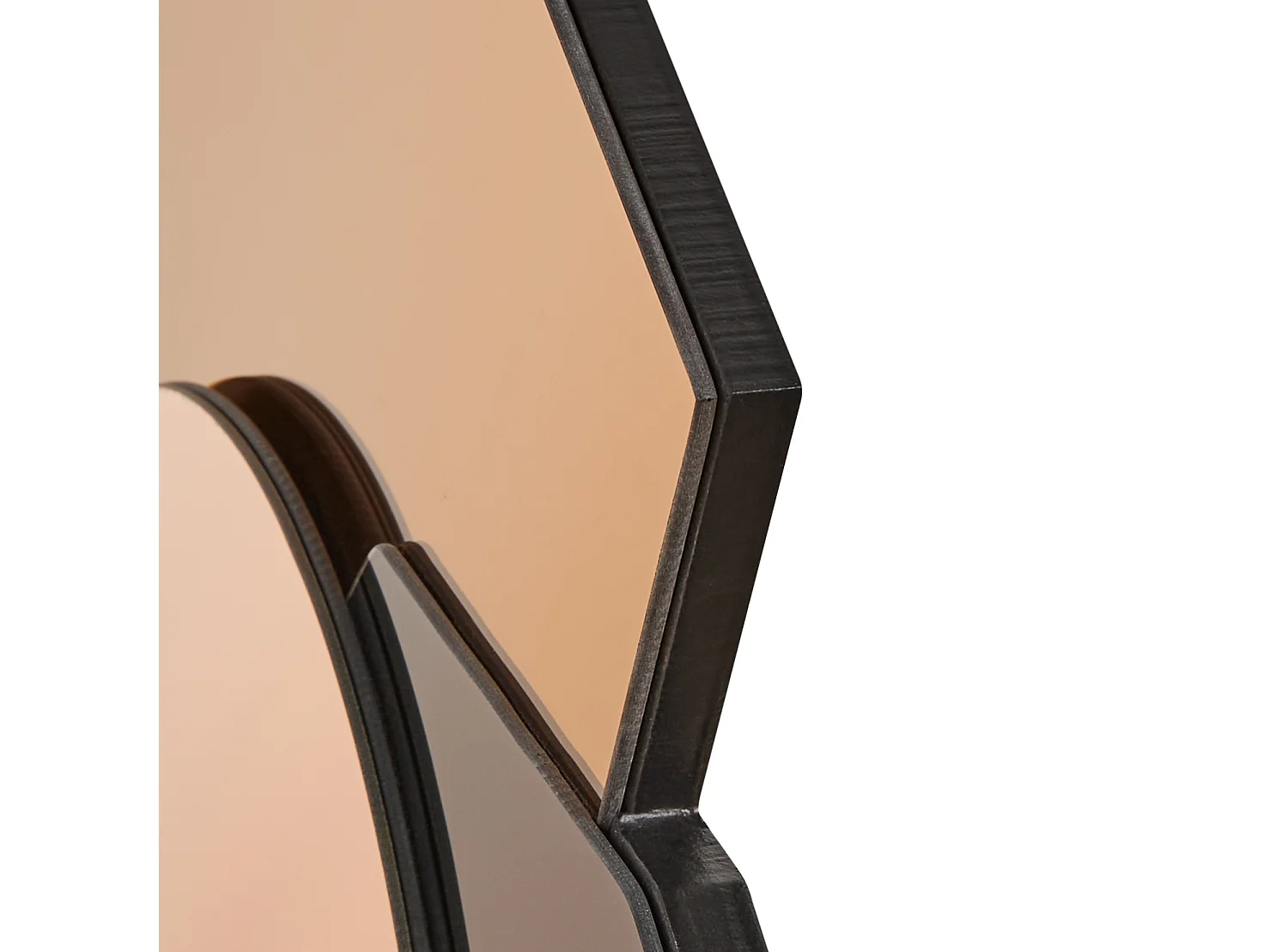 Wandspiegel TROYON 62 cm 80 cm Roségold