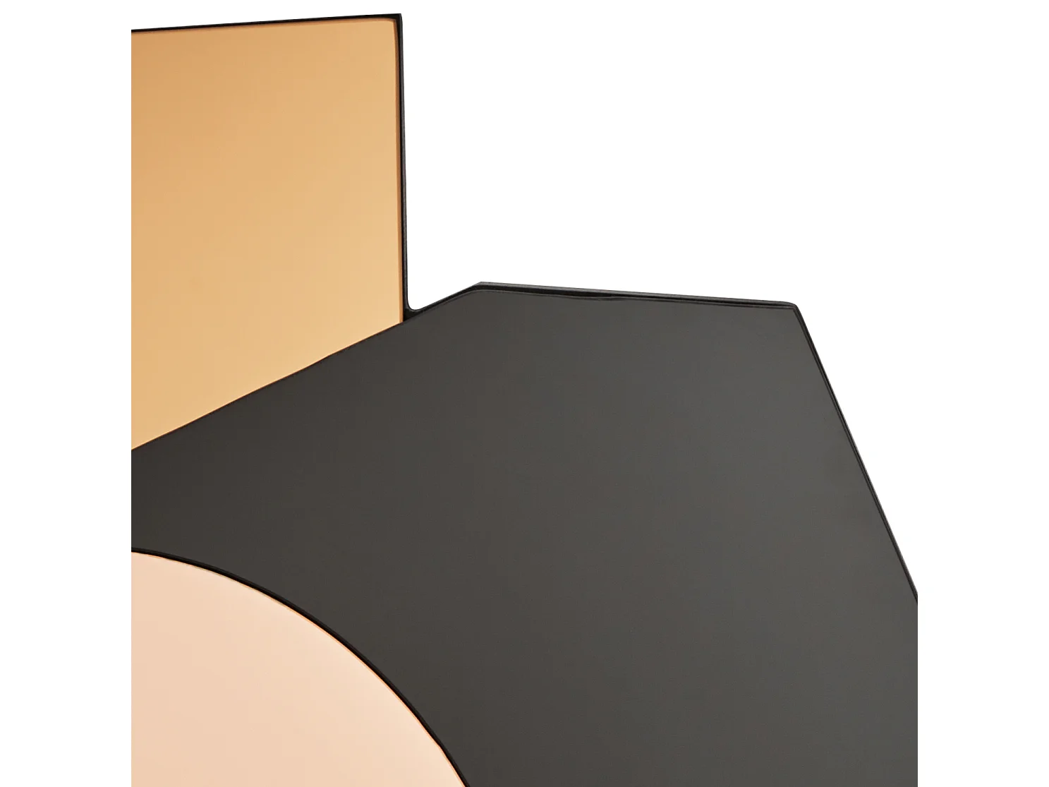 Wandspiegel TROYON 62 cm 80 cm Roségold