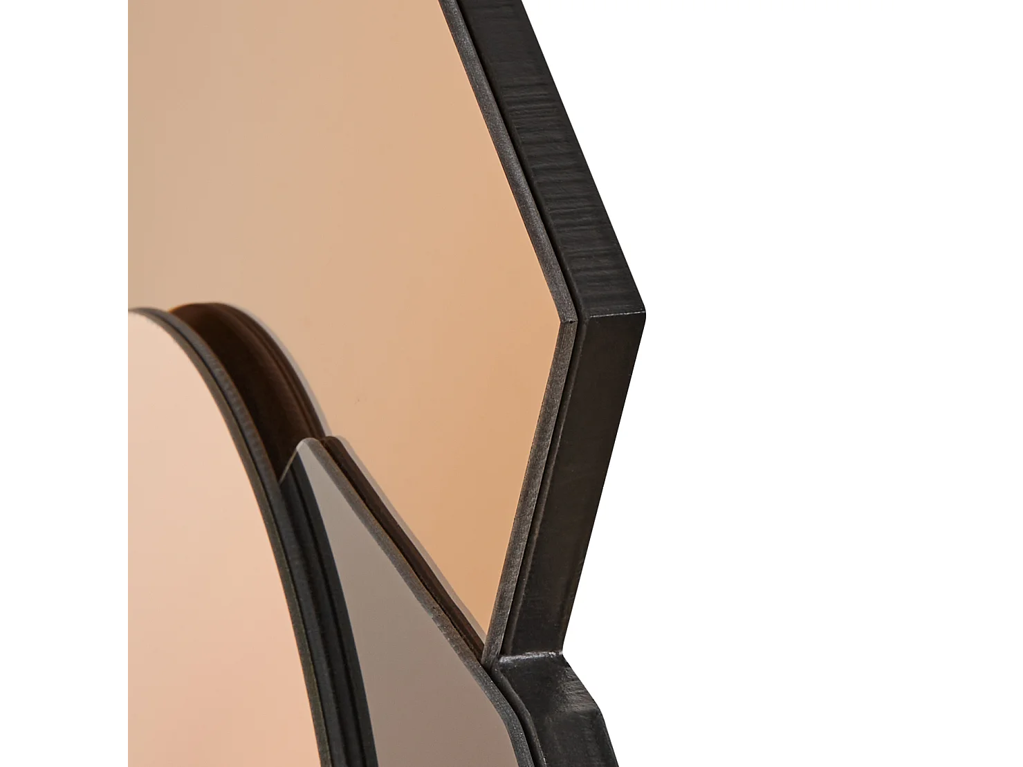 Miroir TROYON 62 cm 80 cm Rose doré