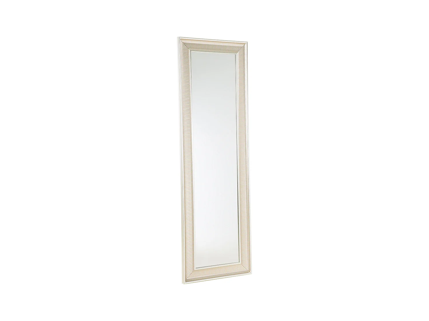 Dekorativer Wandspiegel schöner Rahmen 51x141 cm silber/gold Cassis