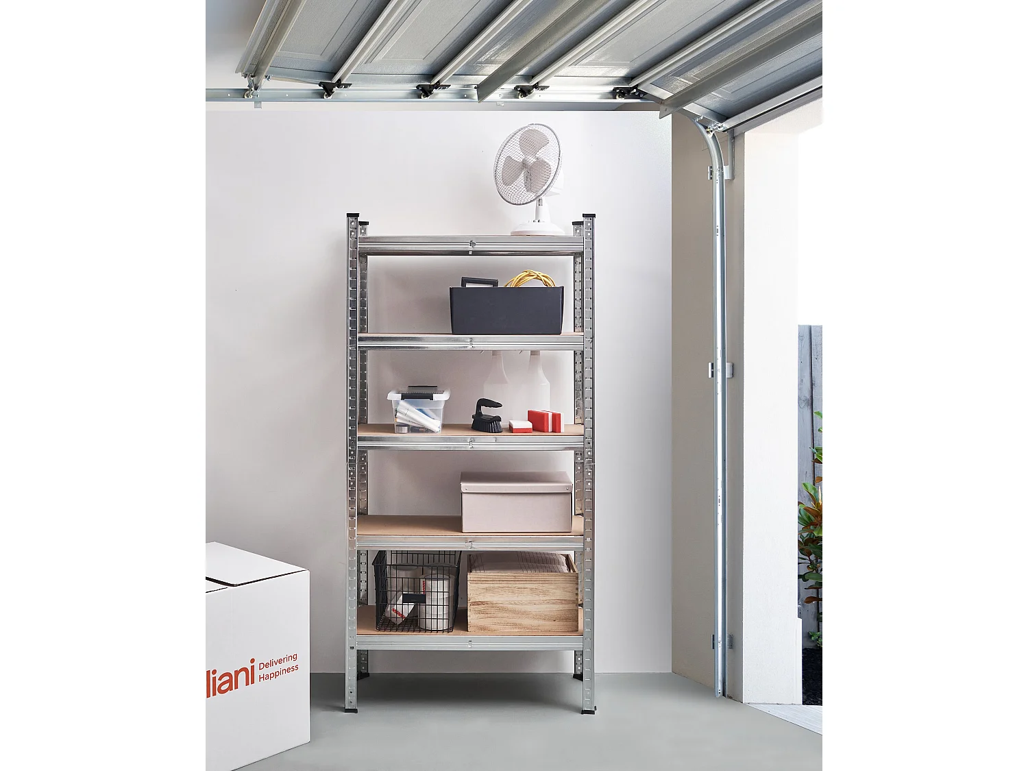 Garagenregal XITTA Metall 75 cm 30 cm Silber