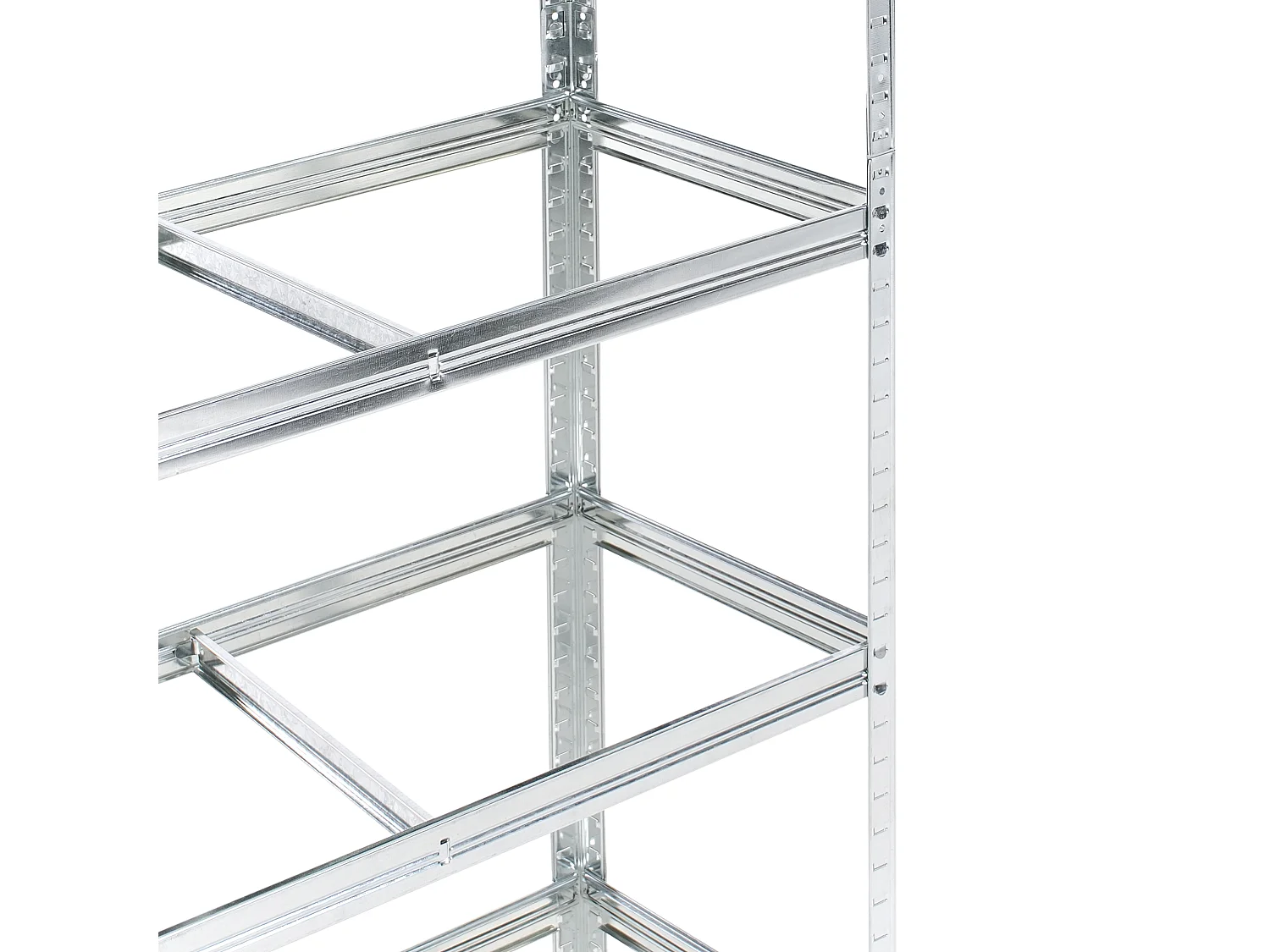 Zestaw 2 regałów magazynowych XITTA Metal 75 cm 30 cm Srebrny