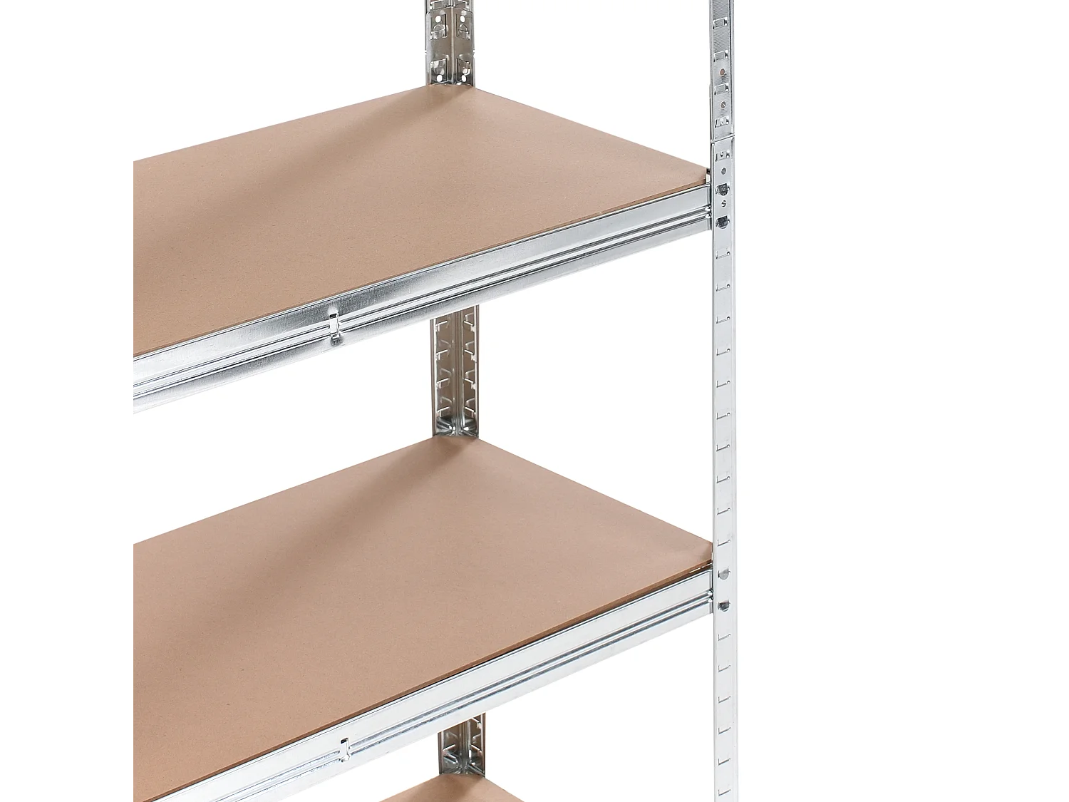 Zestaw 2 regałów magazynowych XITTA Metal 75 cm 30 cm Srebrny