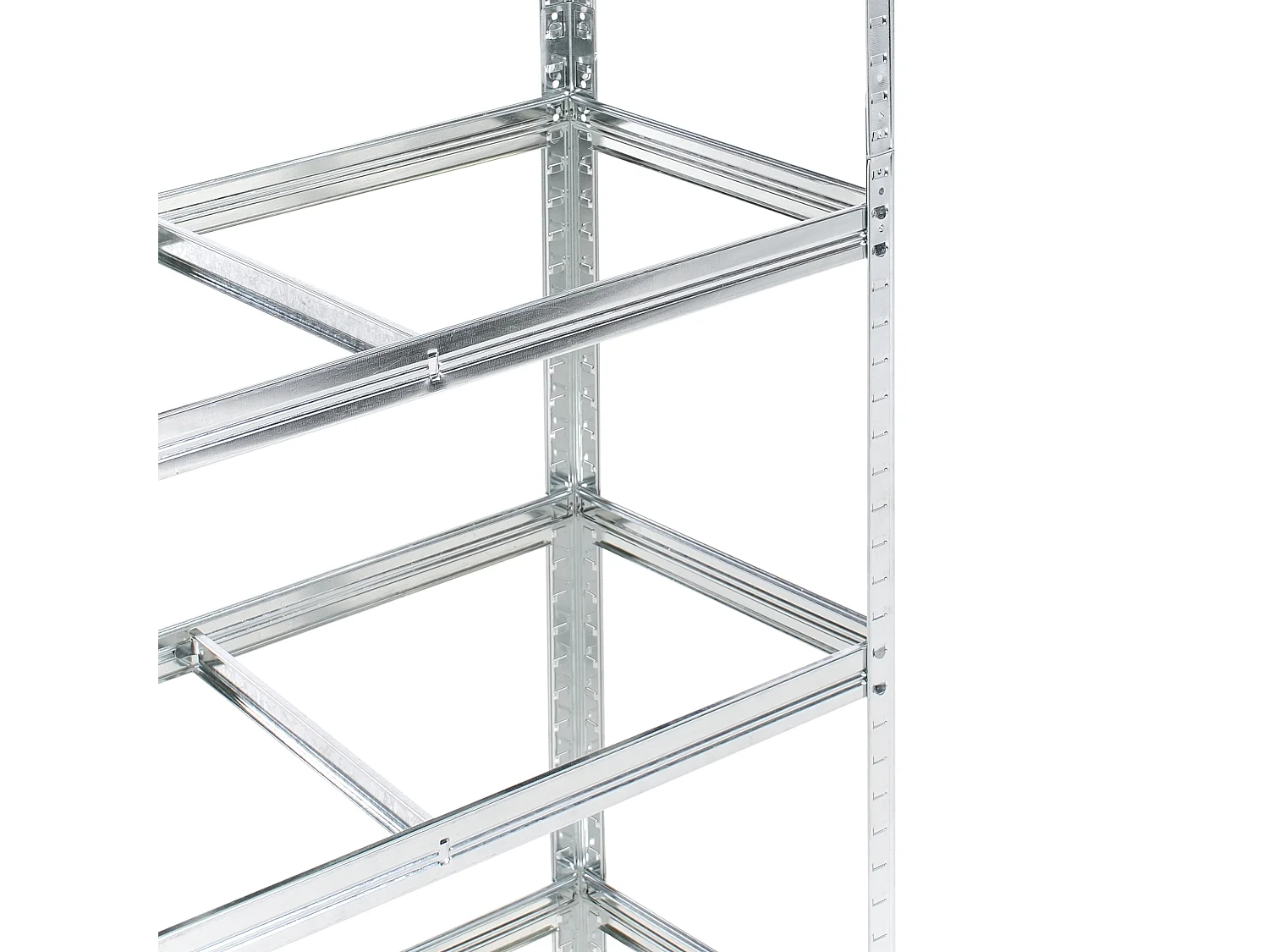 Zestaw 2 regałów magazynowych XITTA Metal 75 cm 30 cm Srebrny