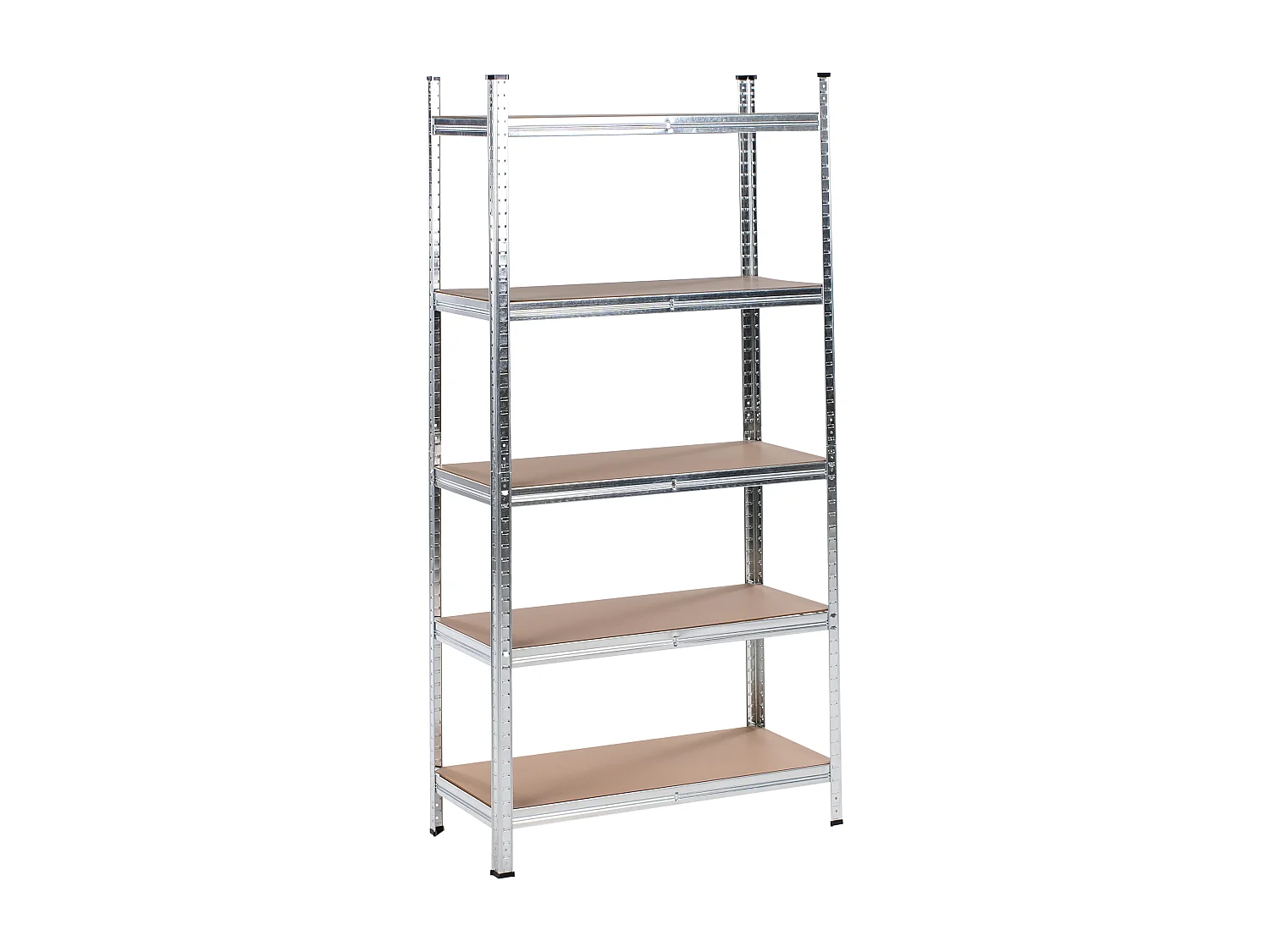 Garagenregal 2er Set XITTA Metall 75 cm 30 cm Silber