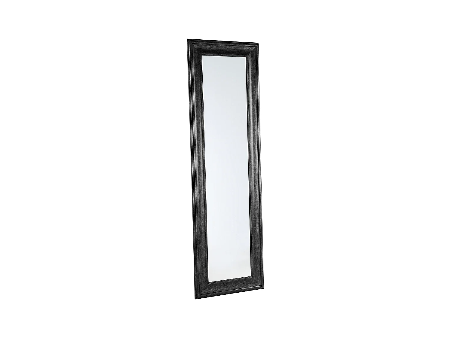 Wandspiegel schwarz 51x141 cm Holzoptik Lunel