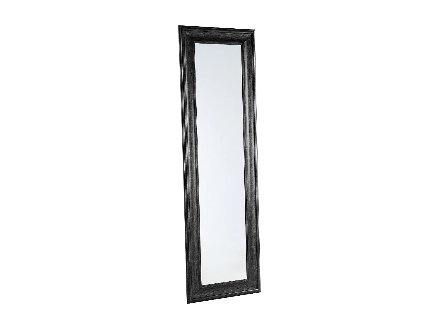 Wandspiegel schwarz 51x141 cm Holzoptik Lunel