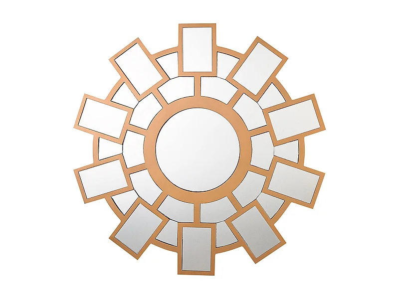 Miroir ROZEL 80 cm 80 cm Marron doré