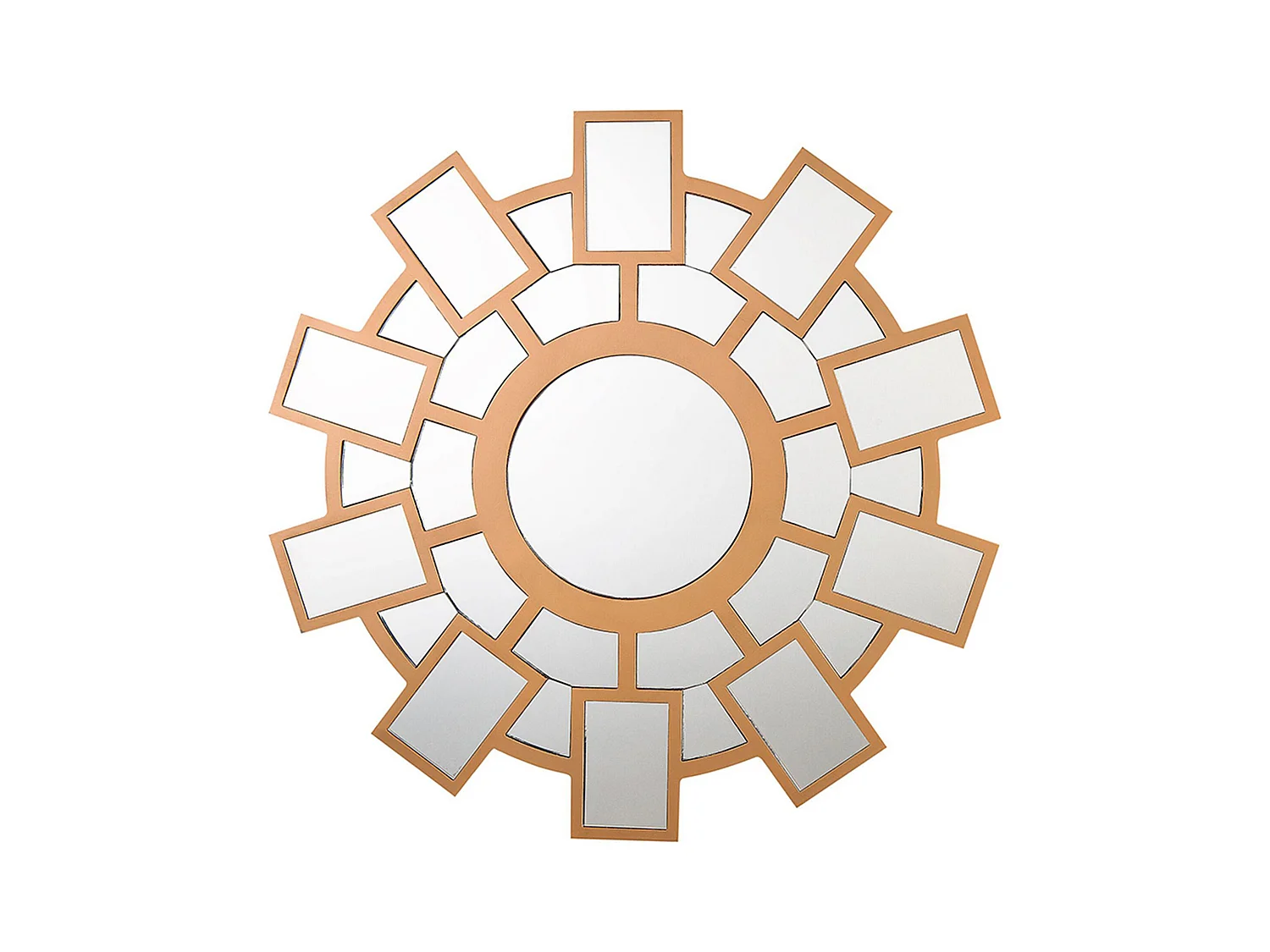 Miroir ROZEL 80 cm 80 cm Marron doré