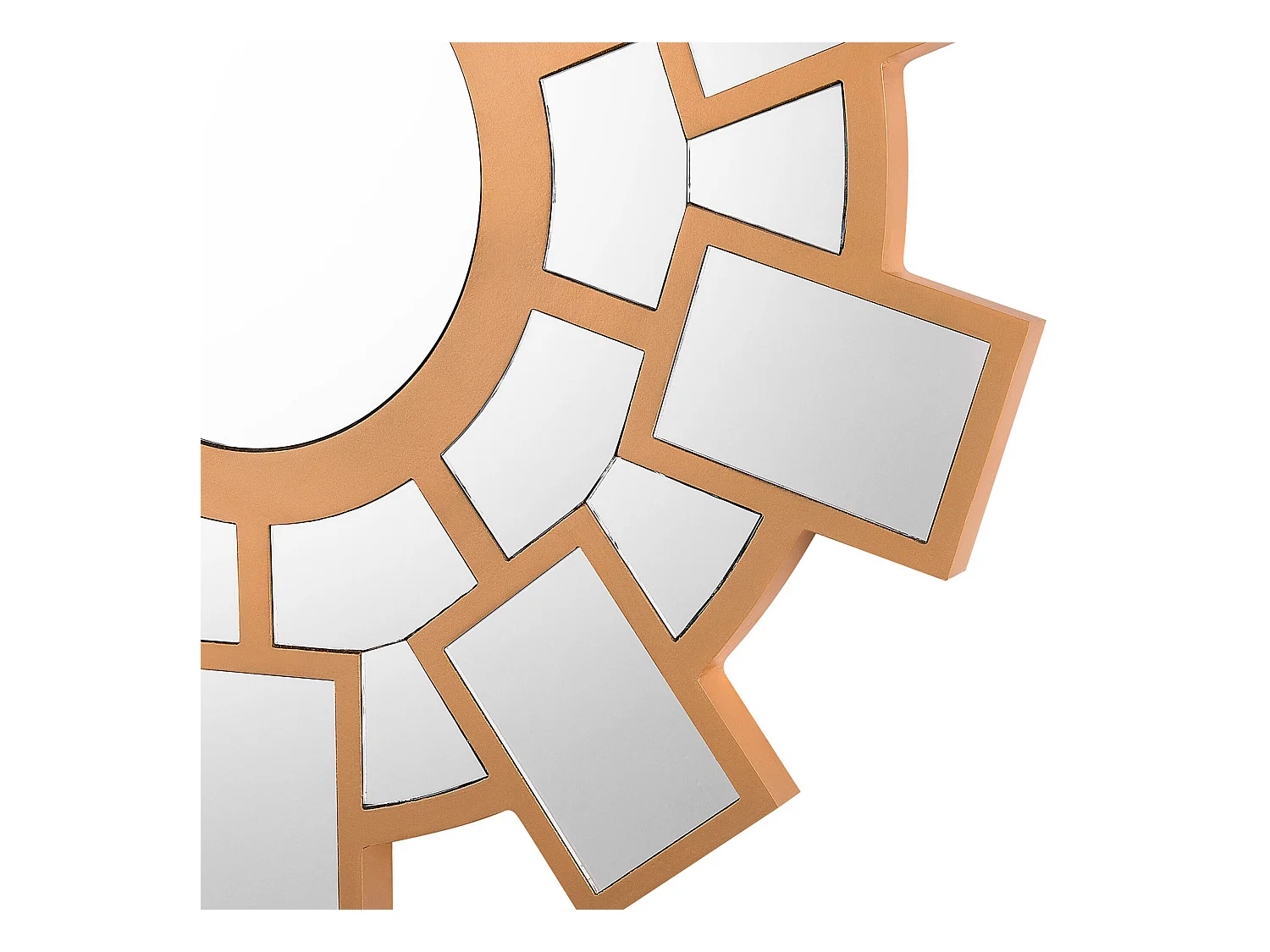 Miroir ROZEL 80 cm 80 cm Marron doré