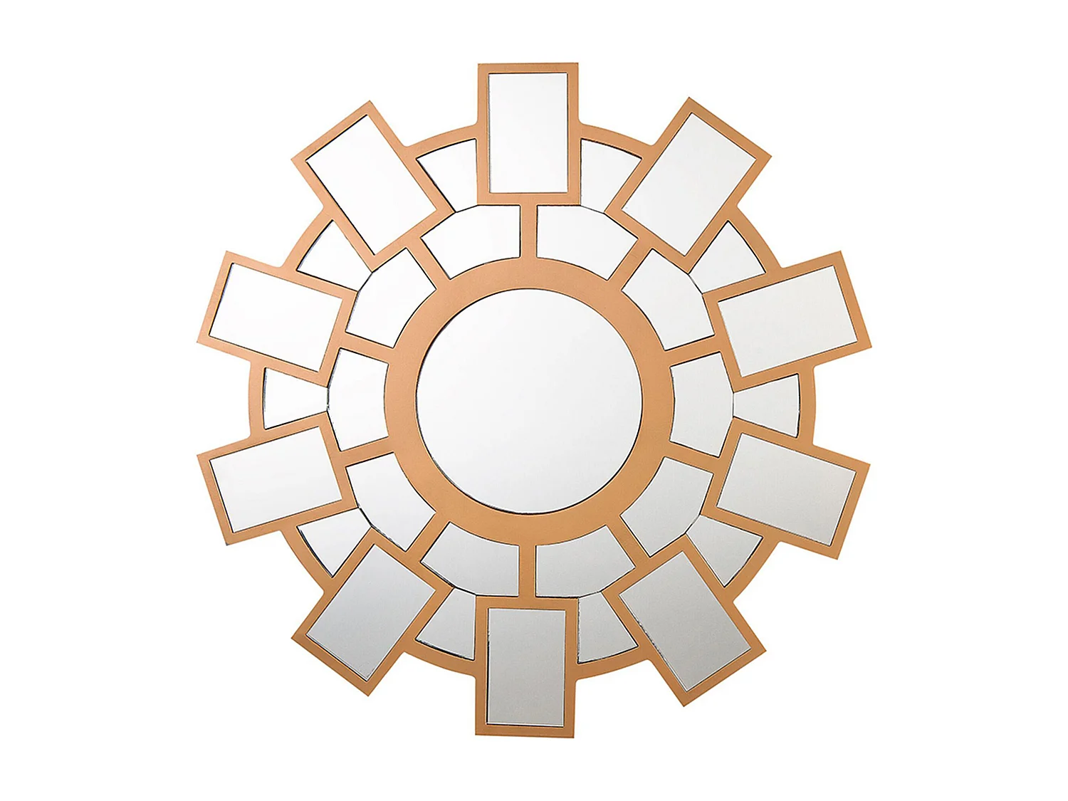 Miroir ROZEL 80 cm 80 cm Marron doré