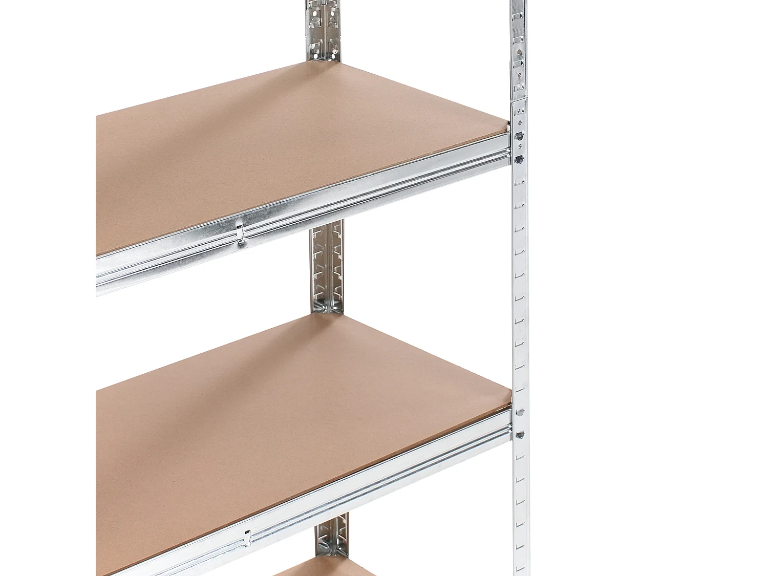 Zestaw 2 regałów magazynowych XITTA Metal 90 cm 40 cm Srebrny