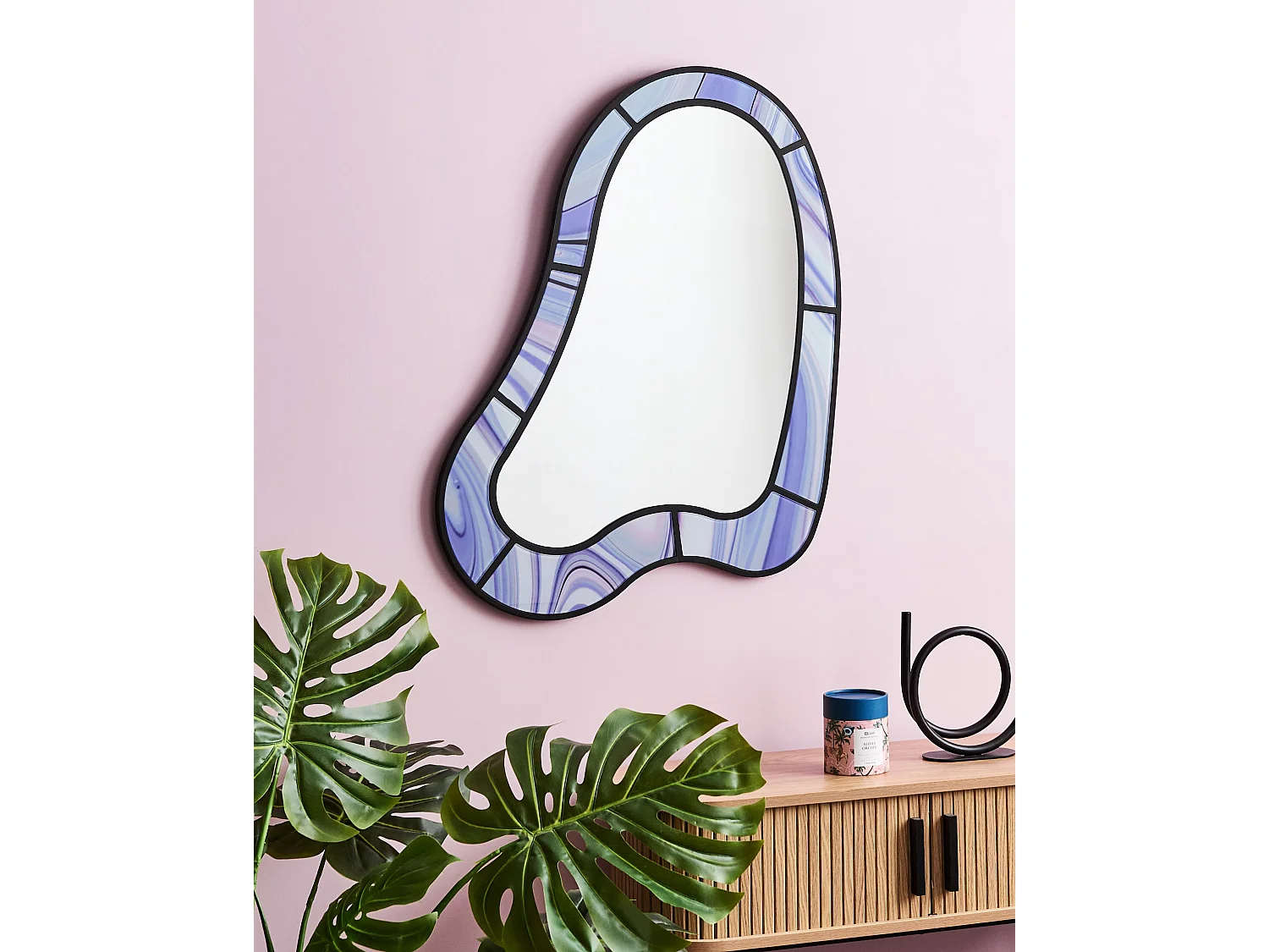 Miroir MONTSEC 49 cm 83 cm Violet