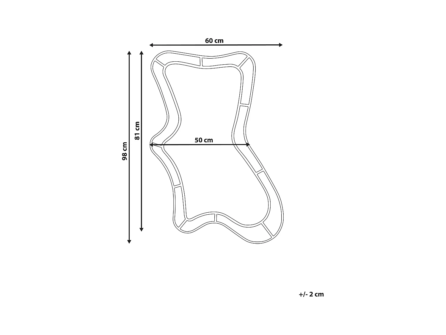 Miroir CERVILLE 60 cm 98 cm Vert