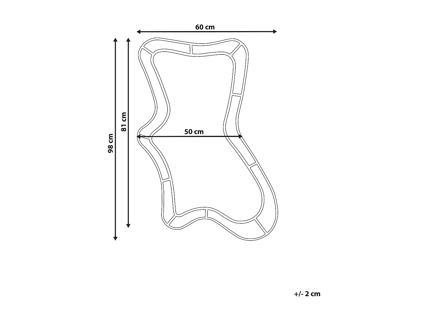 Miroir CERVILLE 60 cm 98 cm Vert