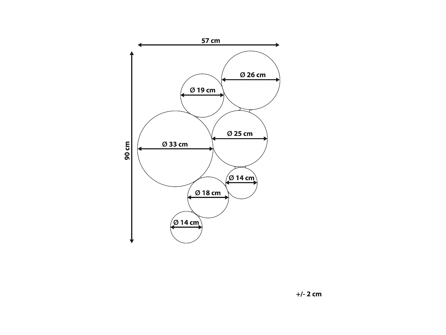 Miroir LAXOU 57 cm 90 cm Cuivré