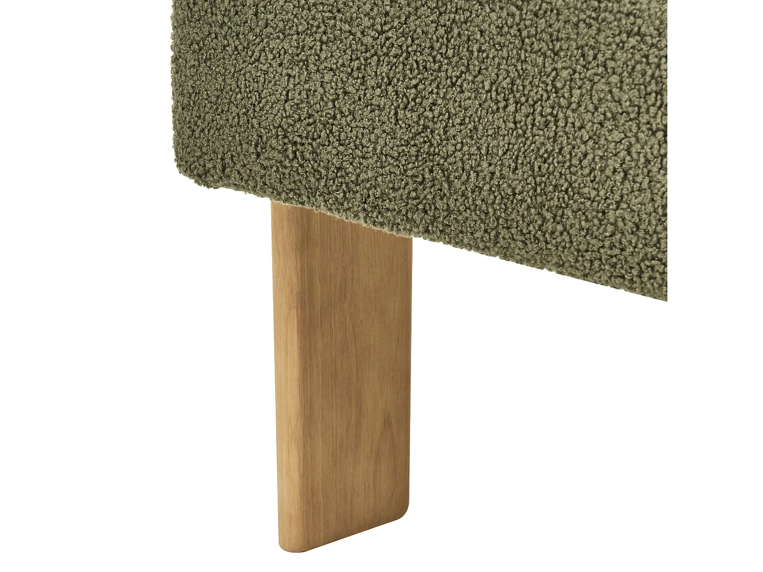 Fauteuil ILBRO Bouclé Vert/marron clair