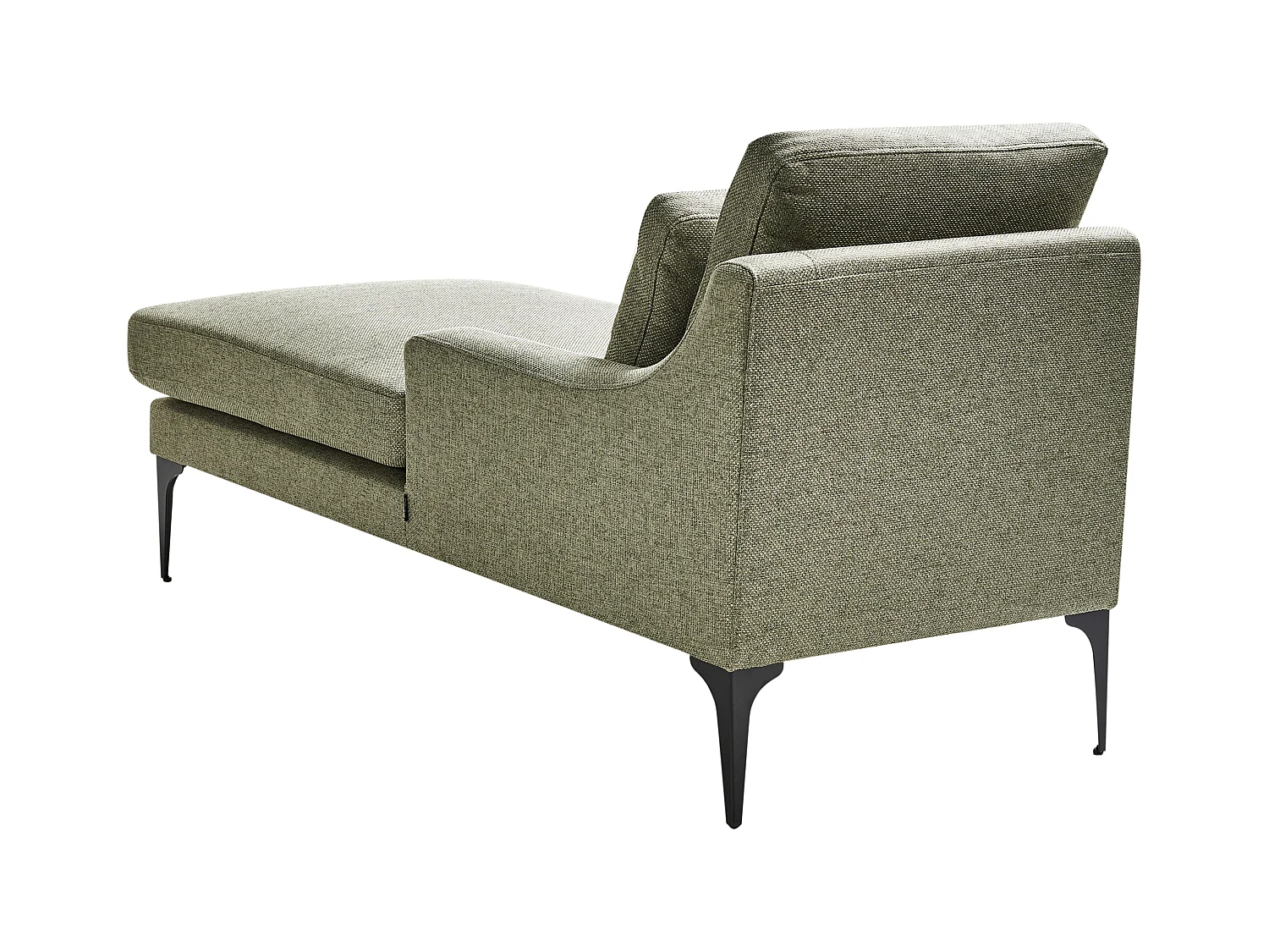 Chaise longue côté droite EWRON Tissu Vert