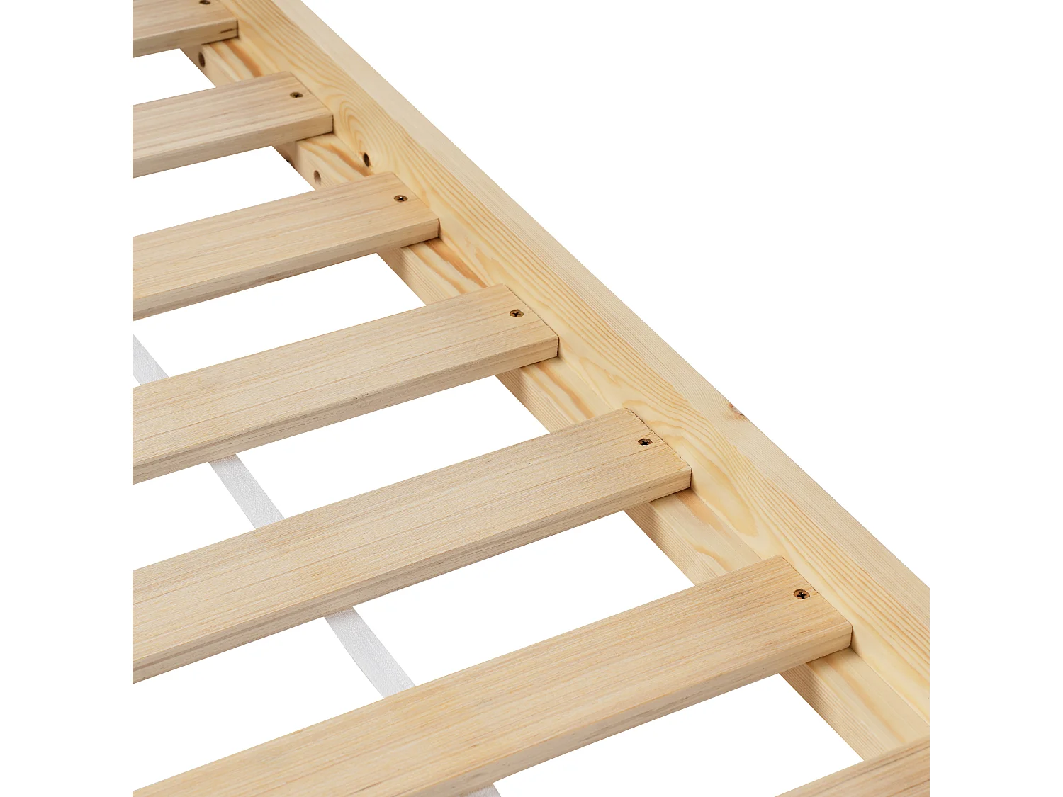 Tipi-Kinderbett Kiefernholz hellbraun Lattenrost 90 x 200 cm DEVAY