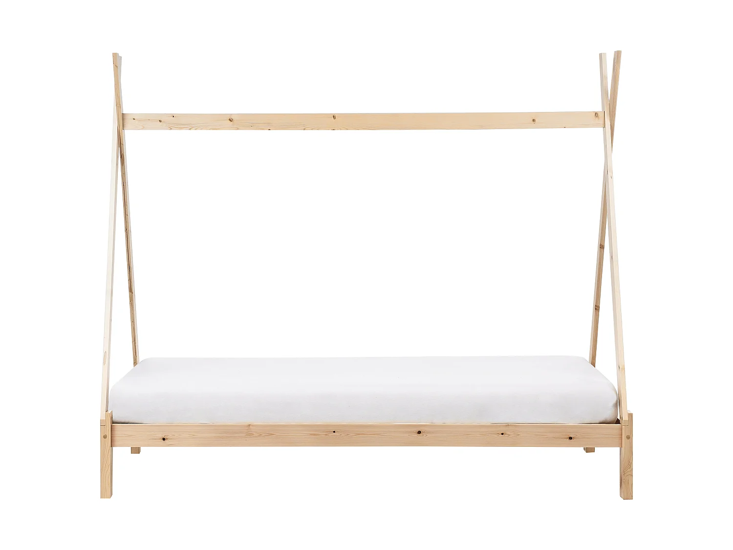 Lit enfant tipi 90 x 200 cm en bois clair DEVAY
