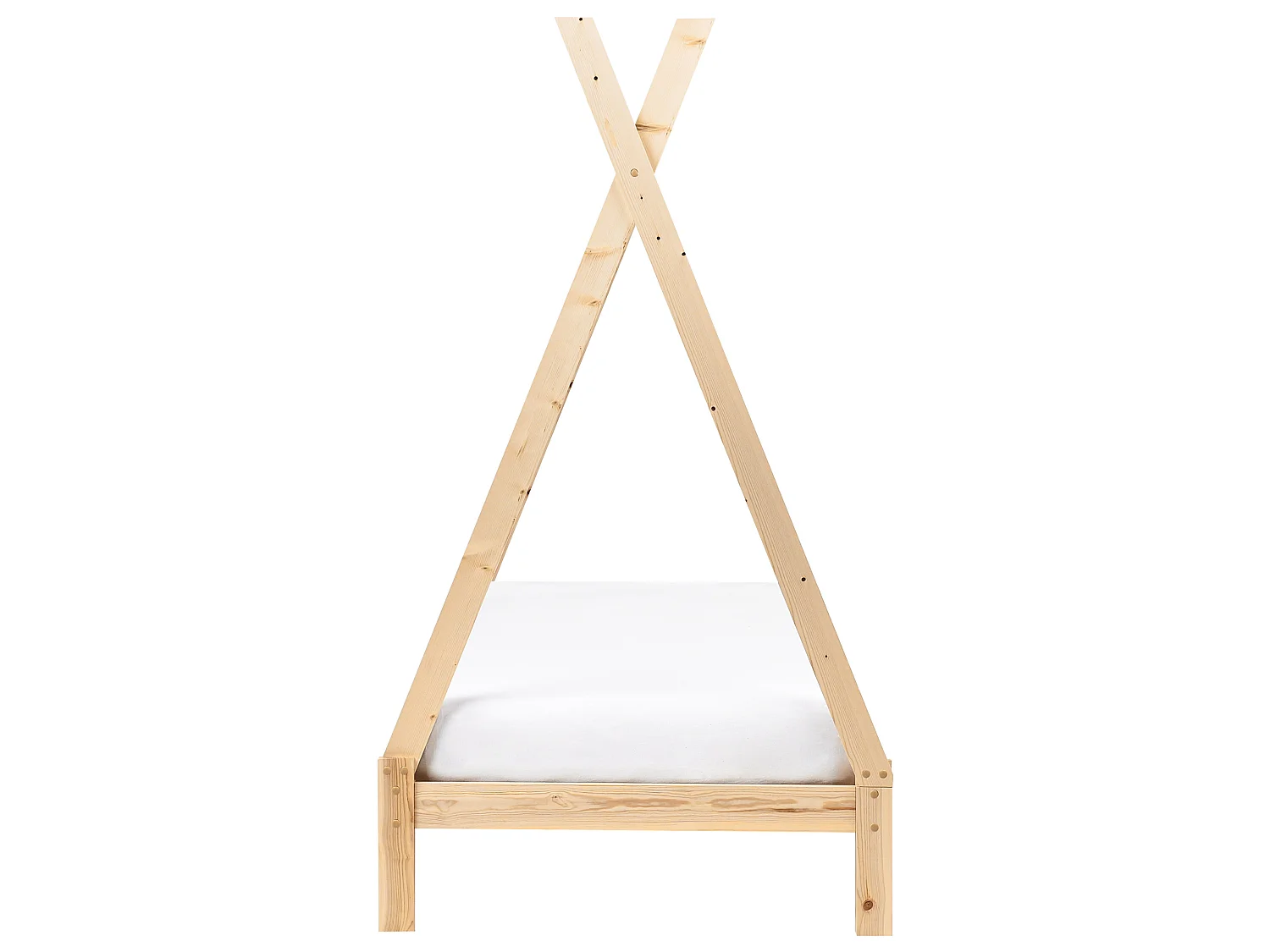Lit enfant tipi 90 x 200 cm en bois clair DEVAY