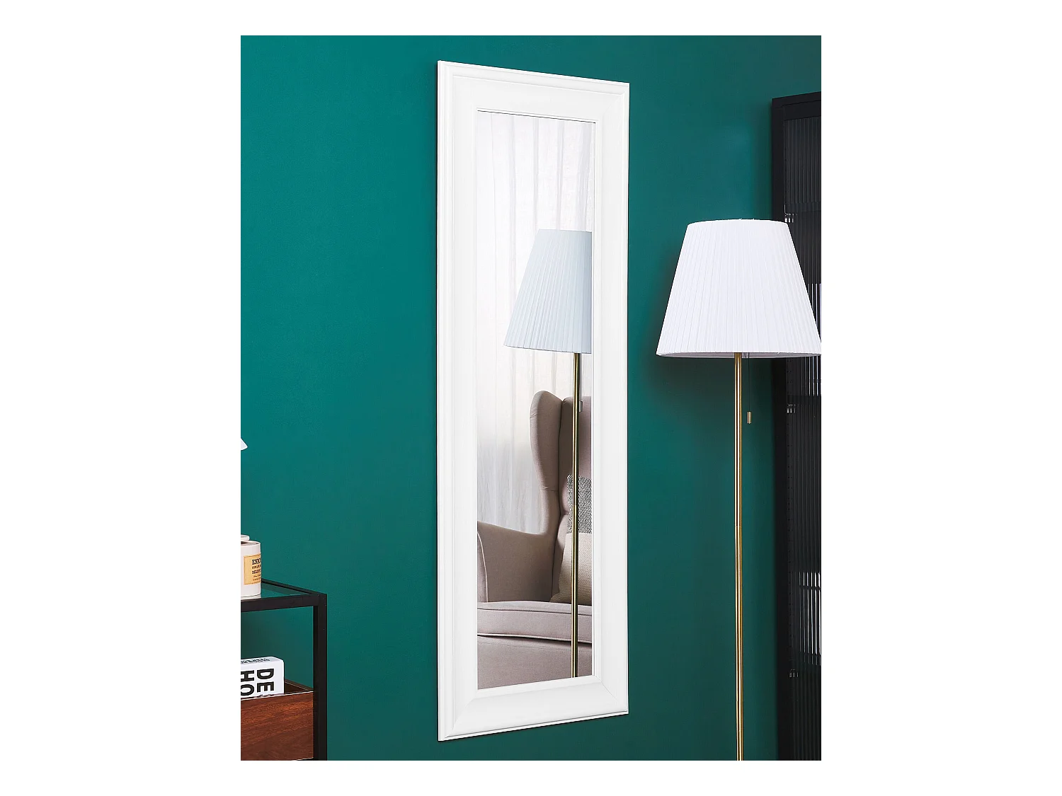 Miroir LUNEL 51 cm 141 cm Blanc