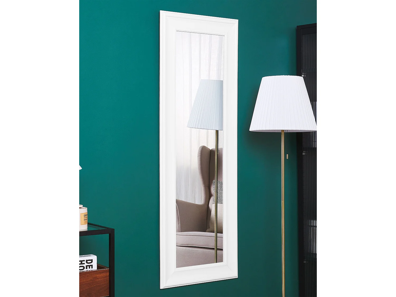 Miroir LUNEL 51 cm 141 cm Blanc