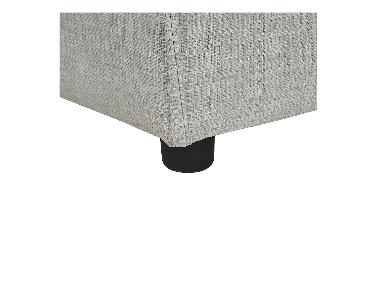 Chaise longue côté droit ARDAL Tissu Gris clair