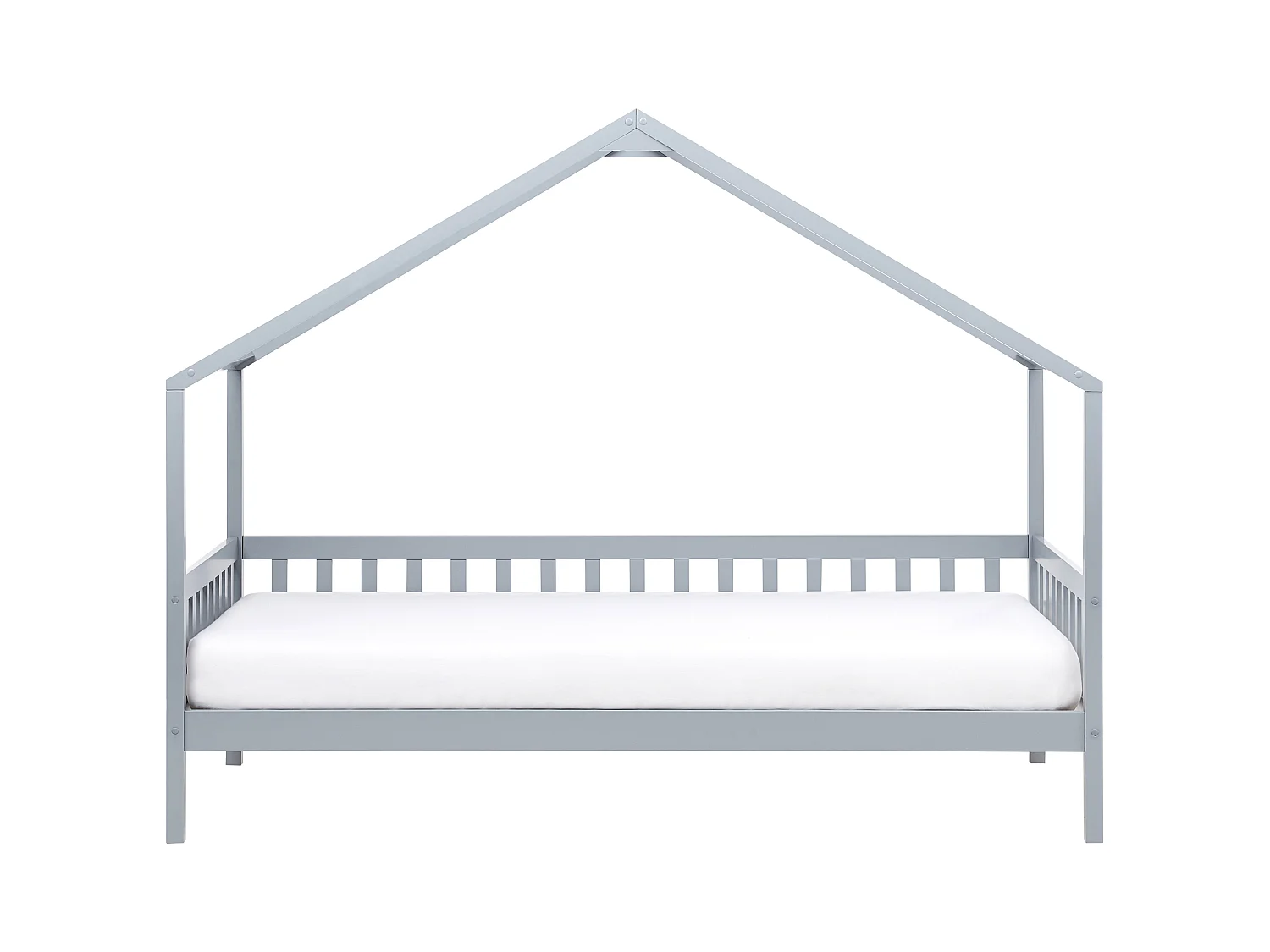 Letto per bambini legno grigio 90 x 200 cm CHARRIN