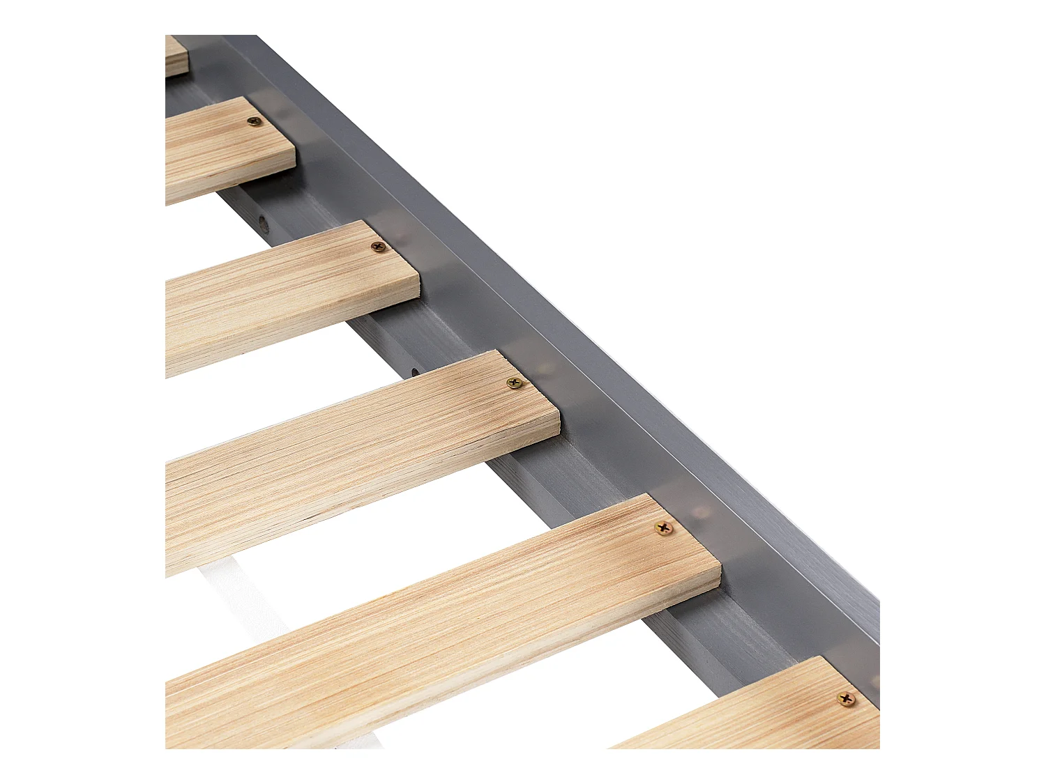 Letto per bambini legno grigio 90 x 200 cm CHARRIN