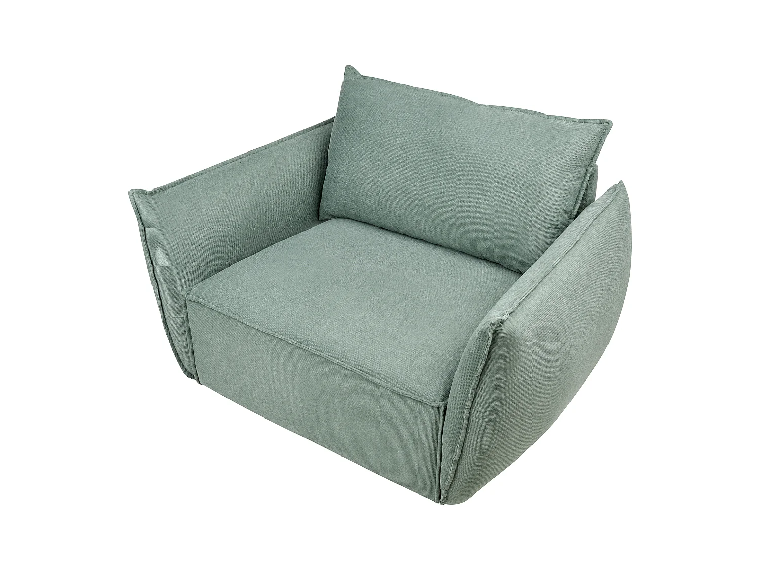 Fauteuil KUNES Tissu Vert clair