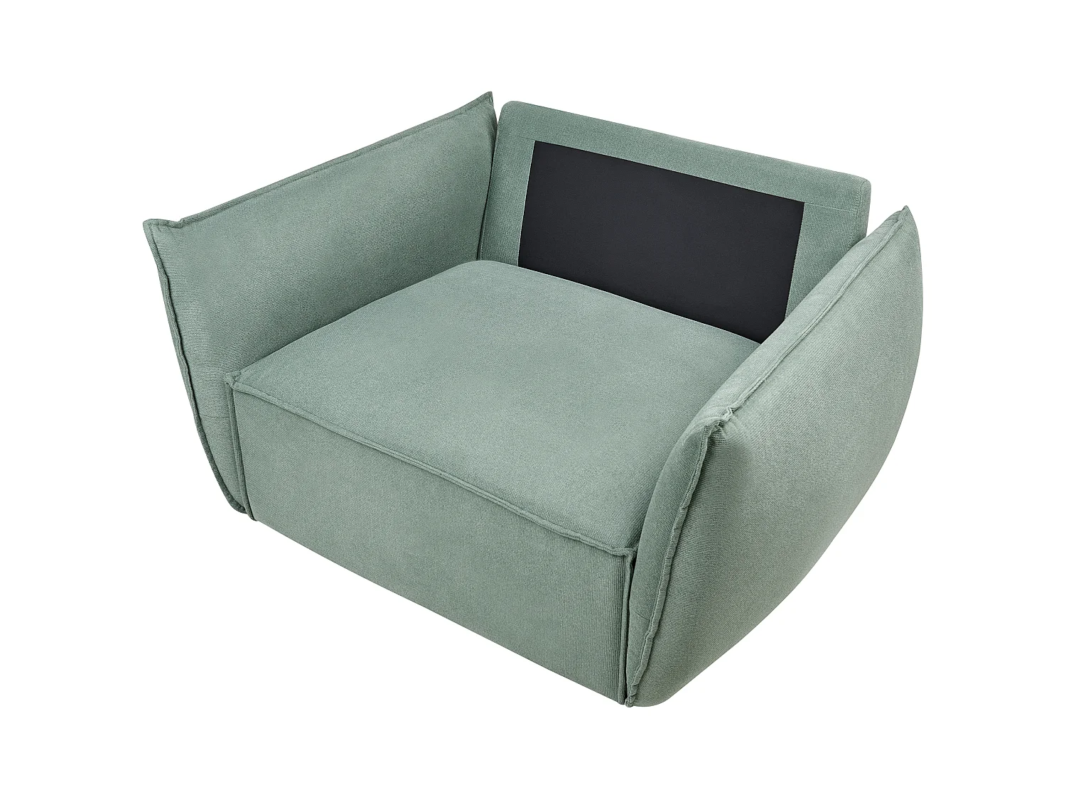 Fauteuil KUNES Tissu Vert clair