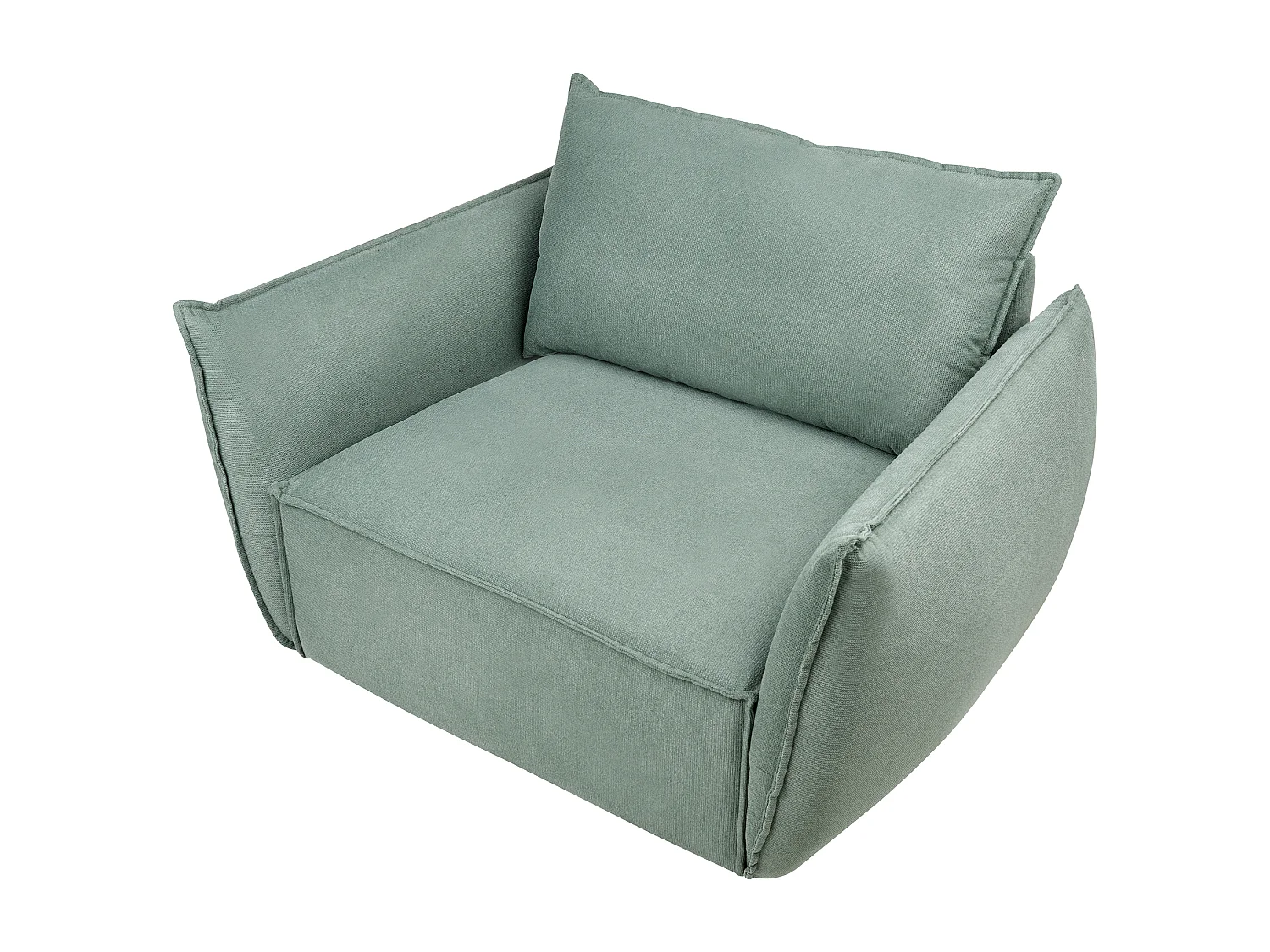 Fauteuil KUNES Tissu Vert clair