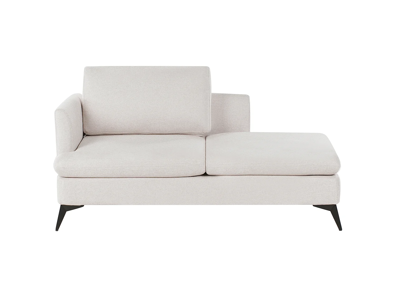 Chaise longue côté gauche SIEVOZ Tissu Beige clair