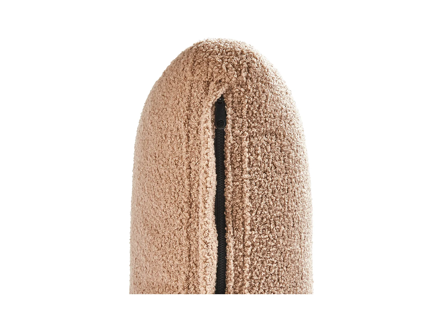 Chaise longue côté droite EWRON Bouclé Beige sable