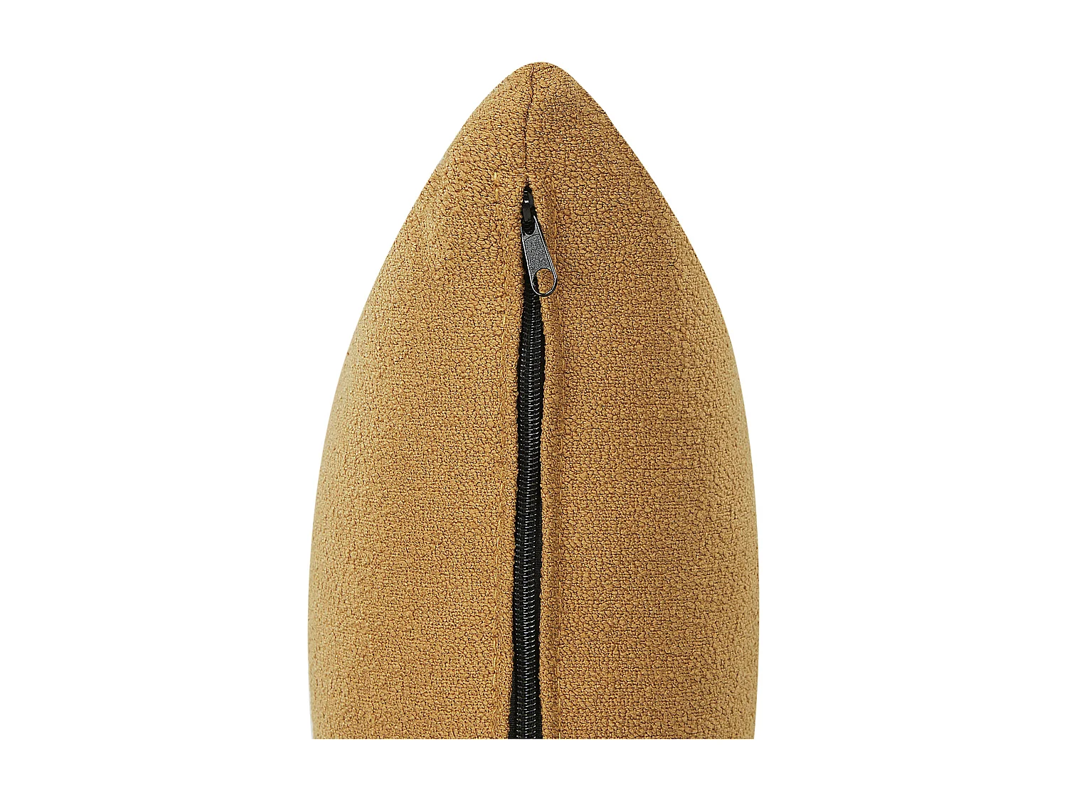 Chaise longue côté gauche CHEVANNES Bouclé Moutarde