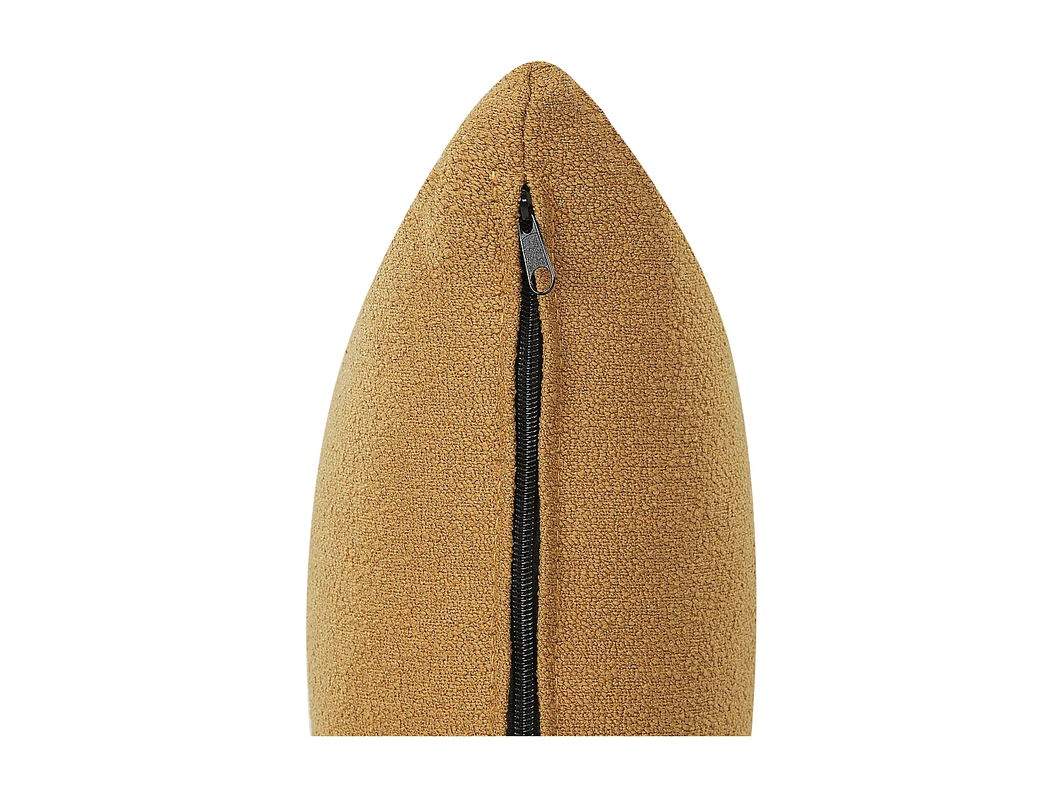 Chaise longue côté gauche CHEVANNES Bouclé Moutarde