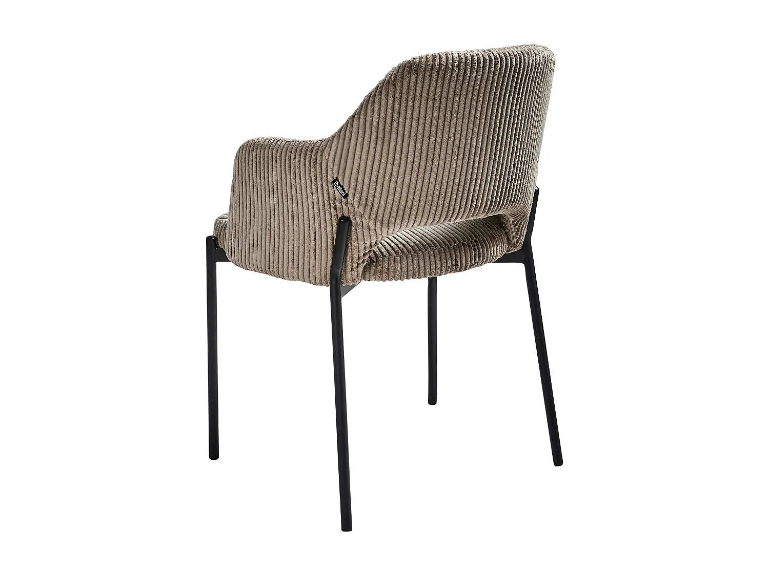 Set di 2 sedie da pranzo RATON Velluto a coste Tortora