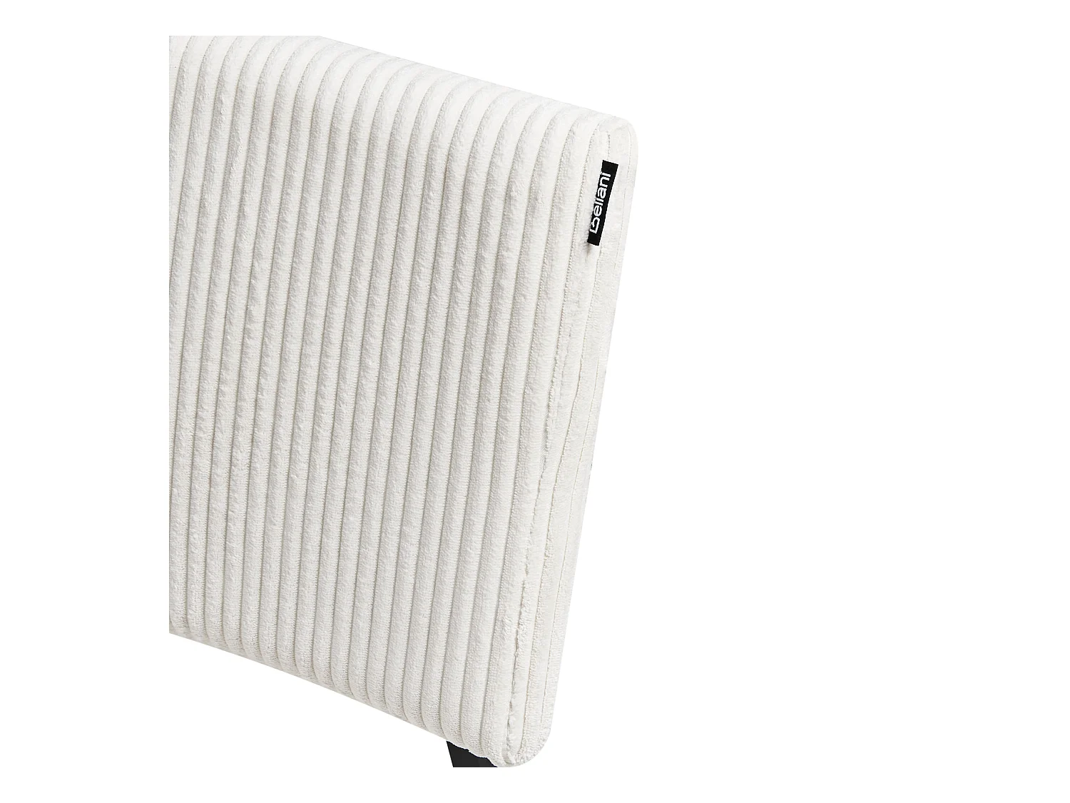 Lot de 2 chaises de salle à manger STURGIS Velours côtelé Blanc cassé