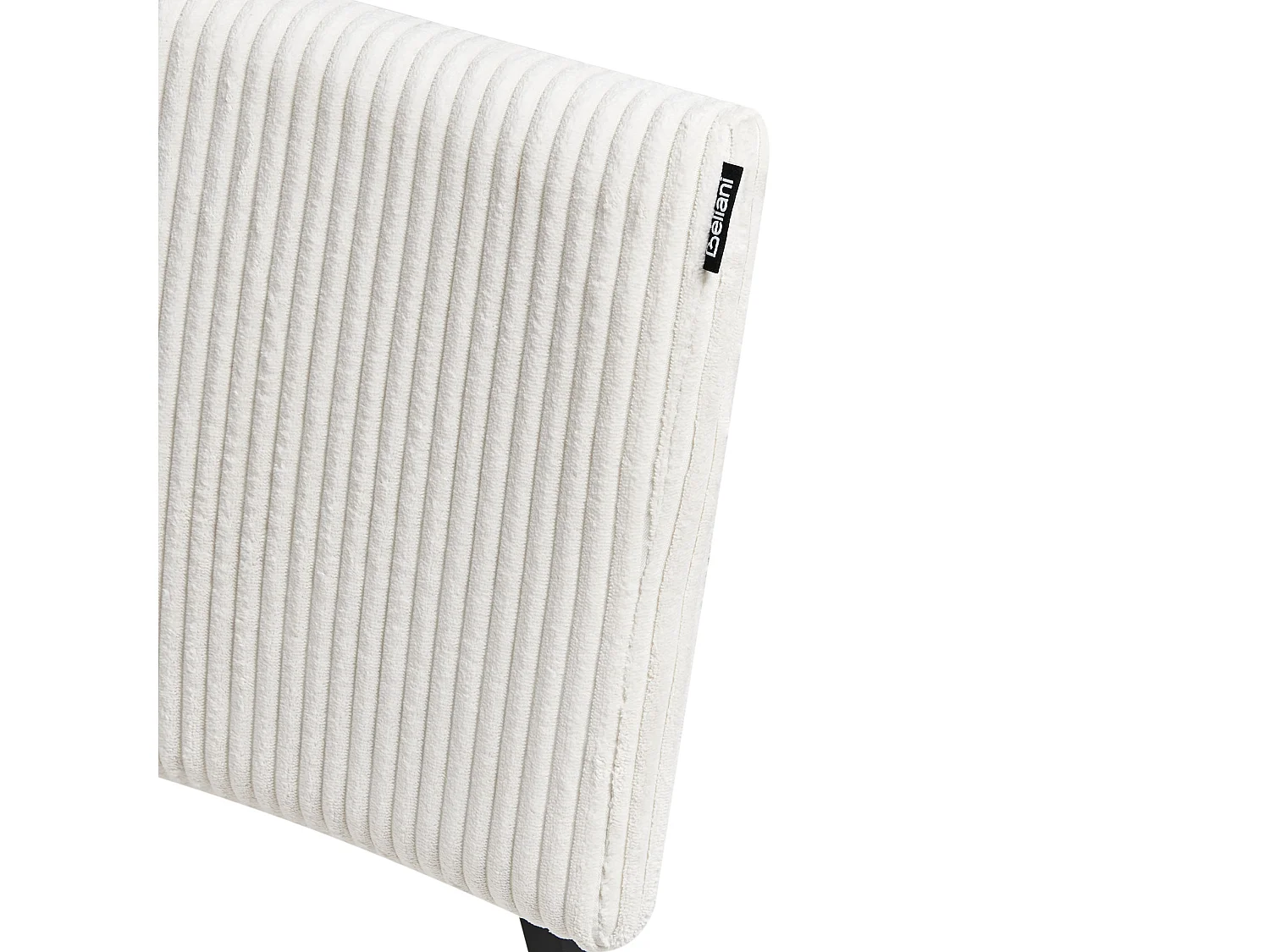 Lot de 2 chaises de salle à manger STURGIS Velours côtelé Blanc cassé