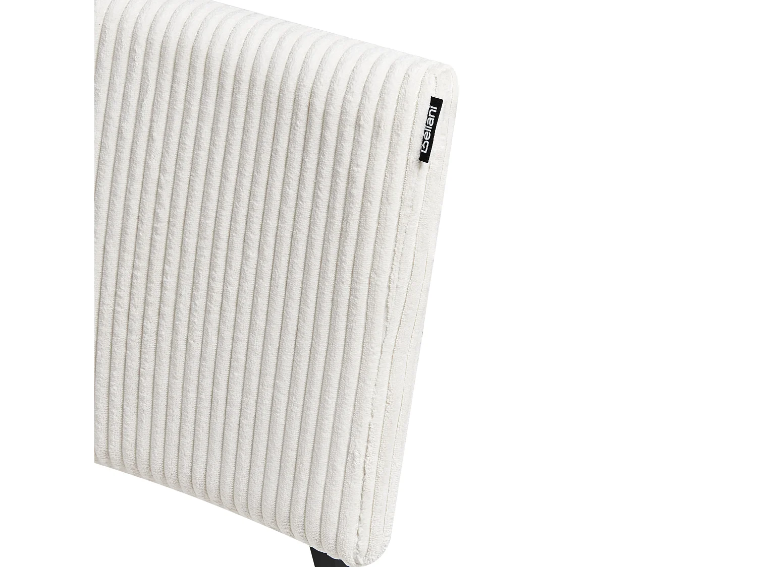 Lot de 2 chaises de salle à manger STURGIS Velours côtelé Blanc cassé