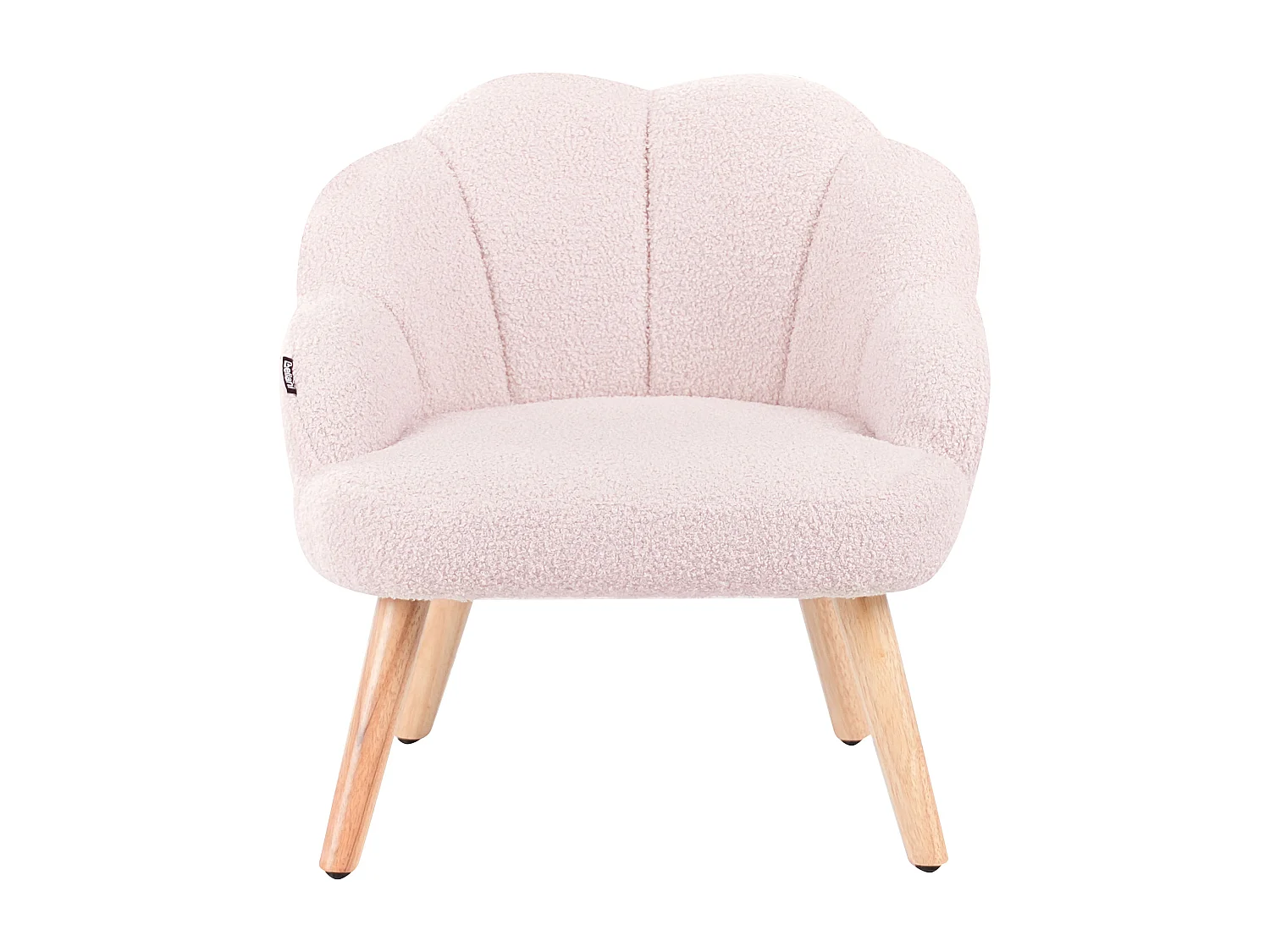 Kindersessel Bouclé pastellrosa MILAND