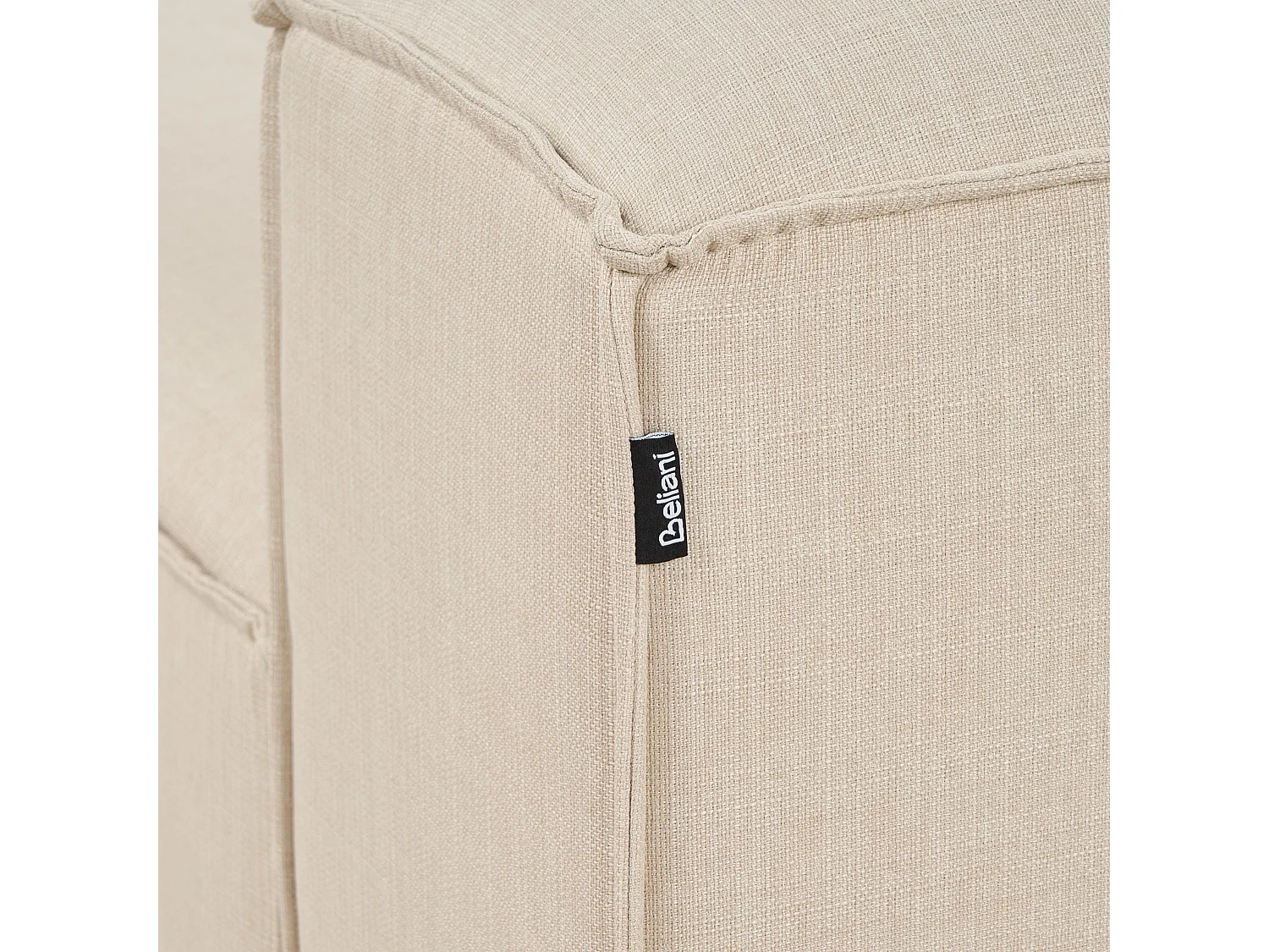 Chaise longue versione sinistra ARDAL Tessuto Beige