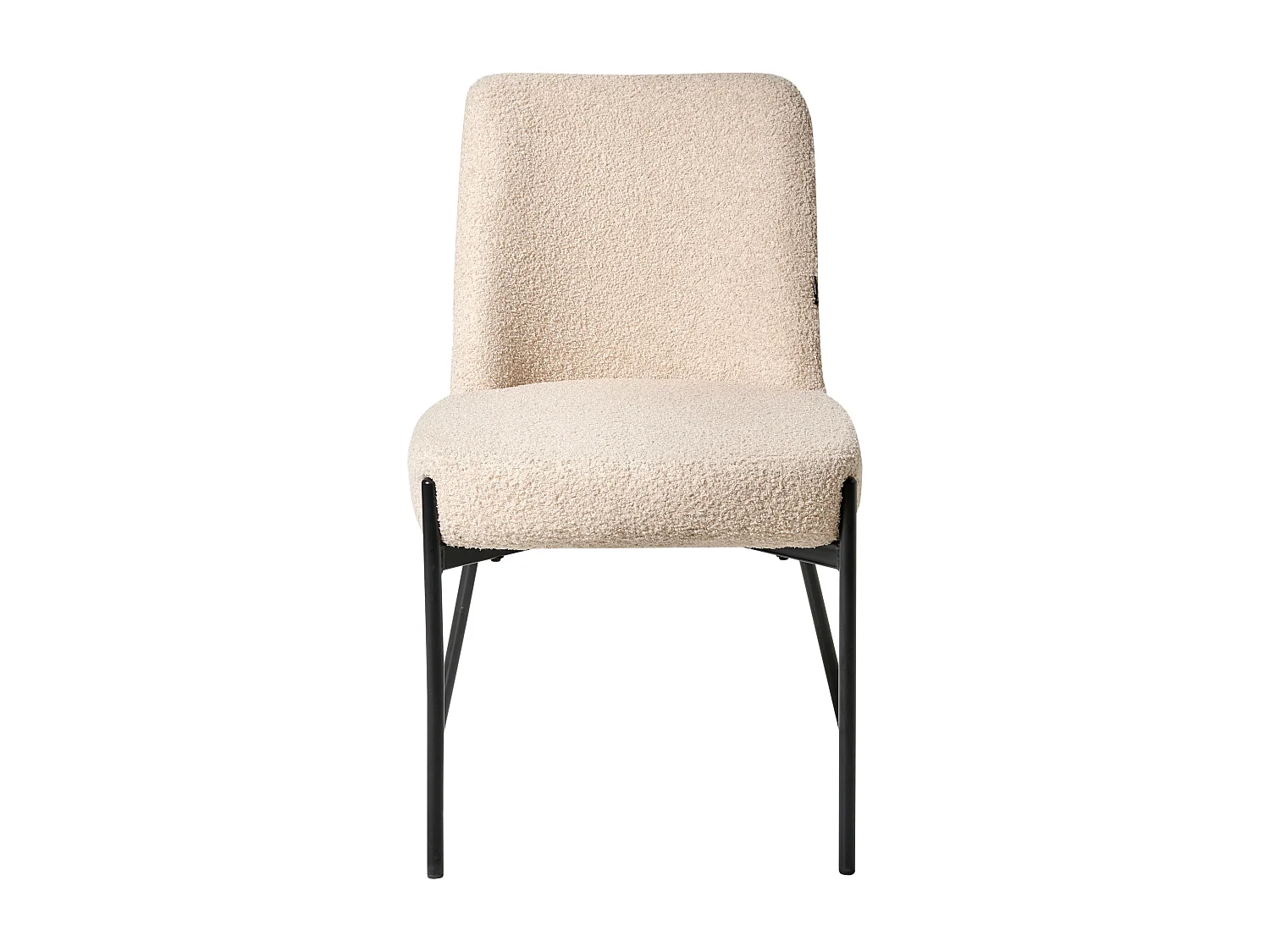 Lot de 2 chaises MALIN Bouclé Beige clair