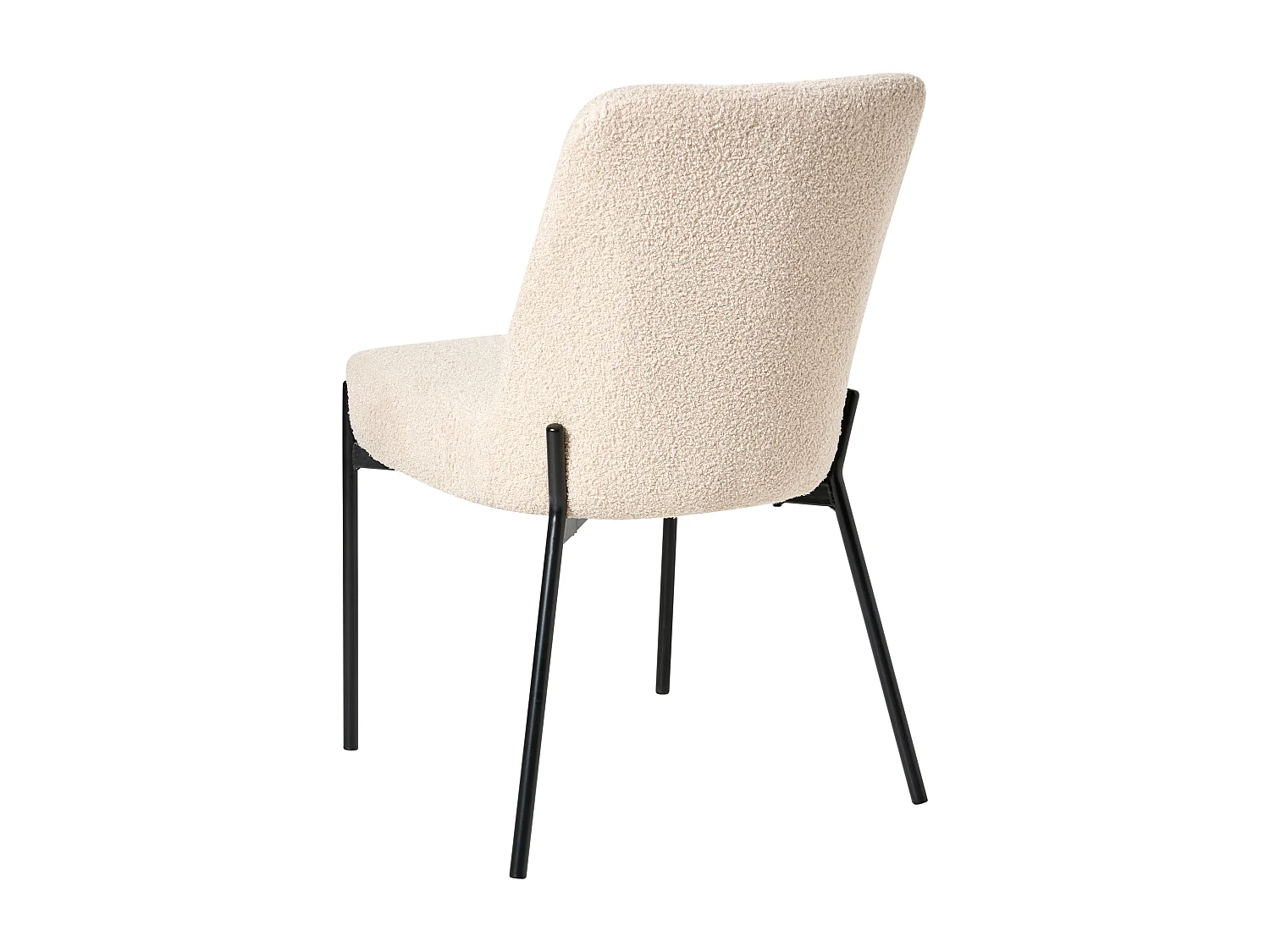 Lot de 2 chaises MALIN Bouclé Beige clair