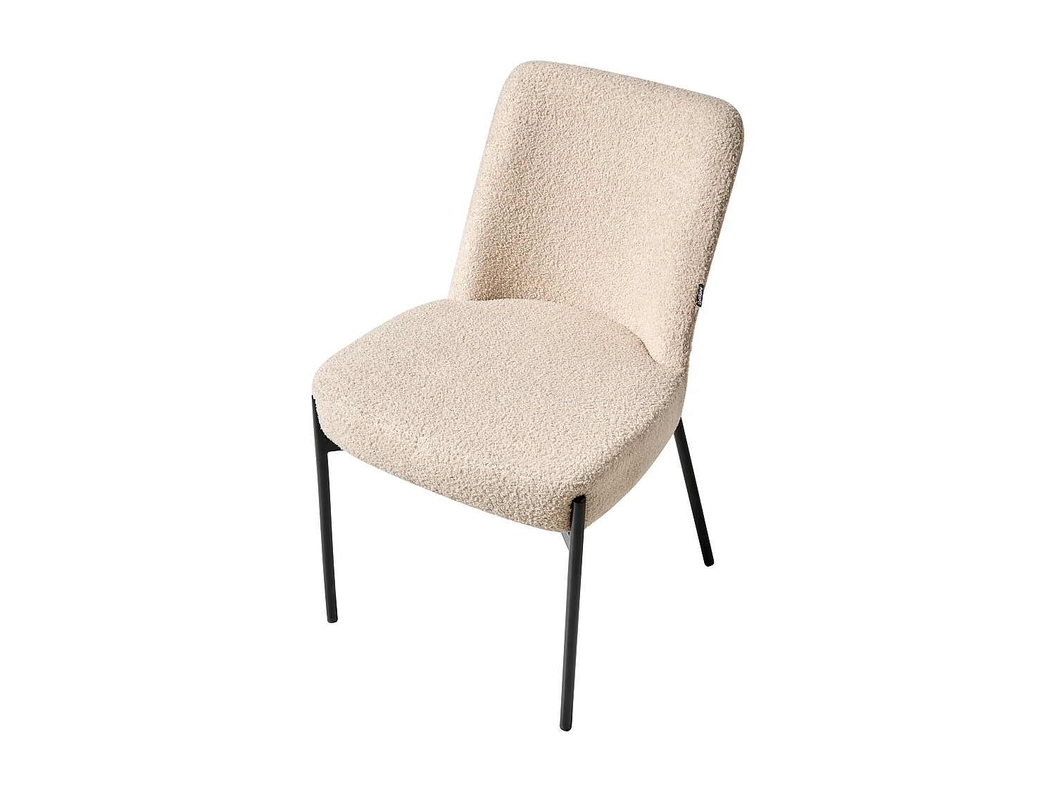 Lot de 2 chaises MALIN Bouclé Beige clair