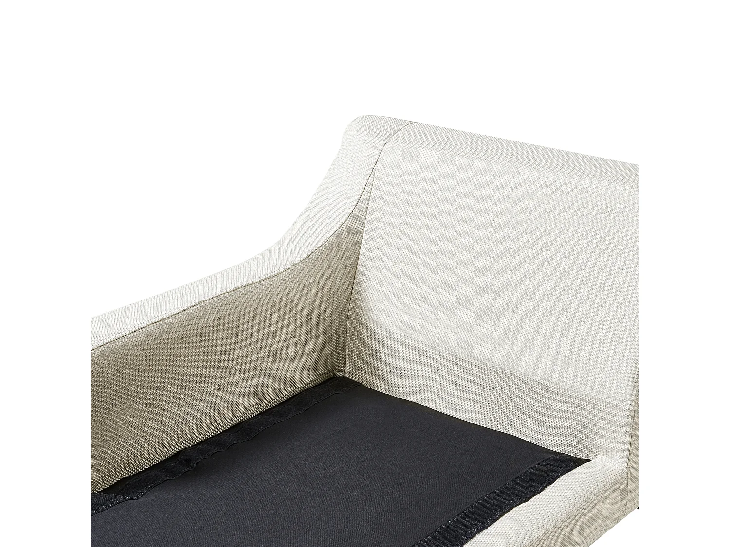 Chaise longue côté droit EWRON Tissu Beige clair